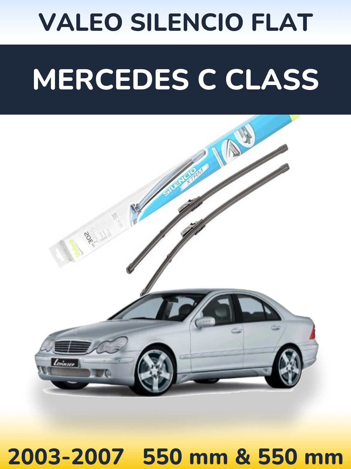 Torkarblad Valeo Silencio Flat för Mercedes C Class