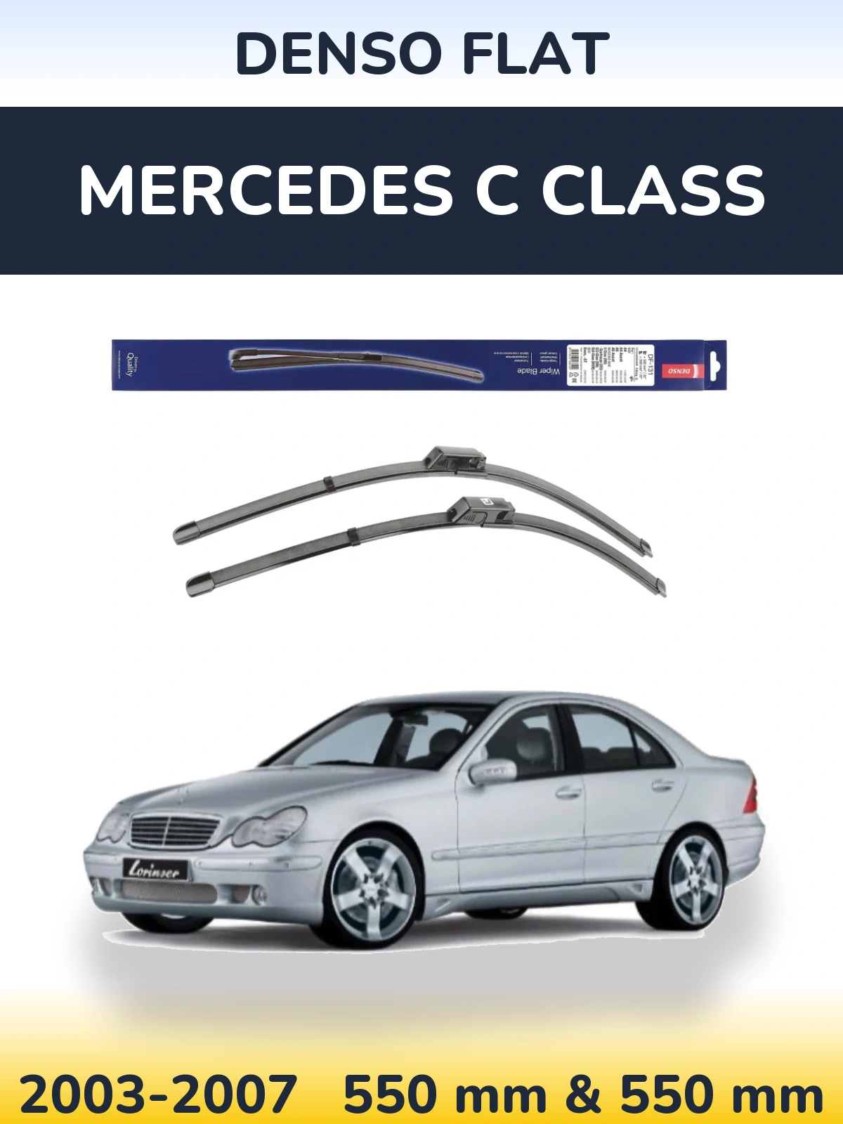Torkarblad Denso Flat för Mercedes C Class