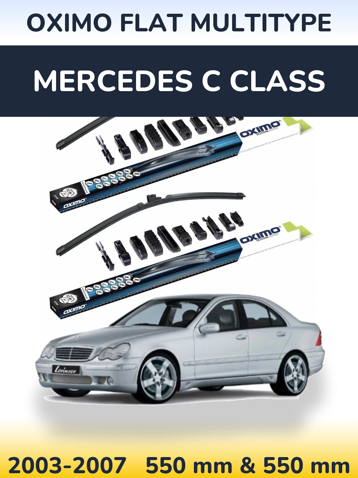 Torkarblad Oximo Flat MultiType för Mercedes C Class