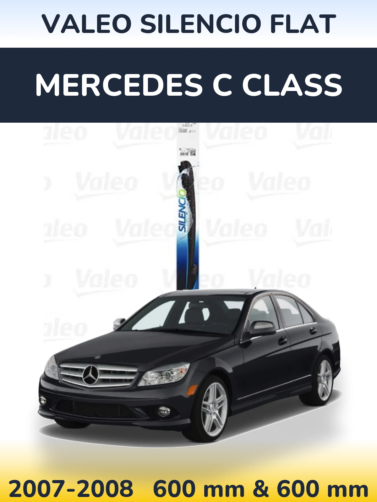 Torkarblad Valeo Silencio Flat för Mercedes C Class