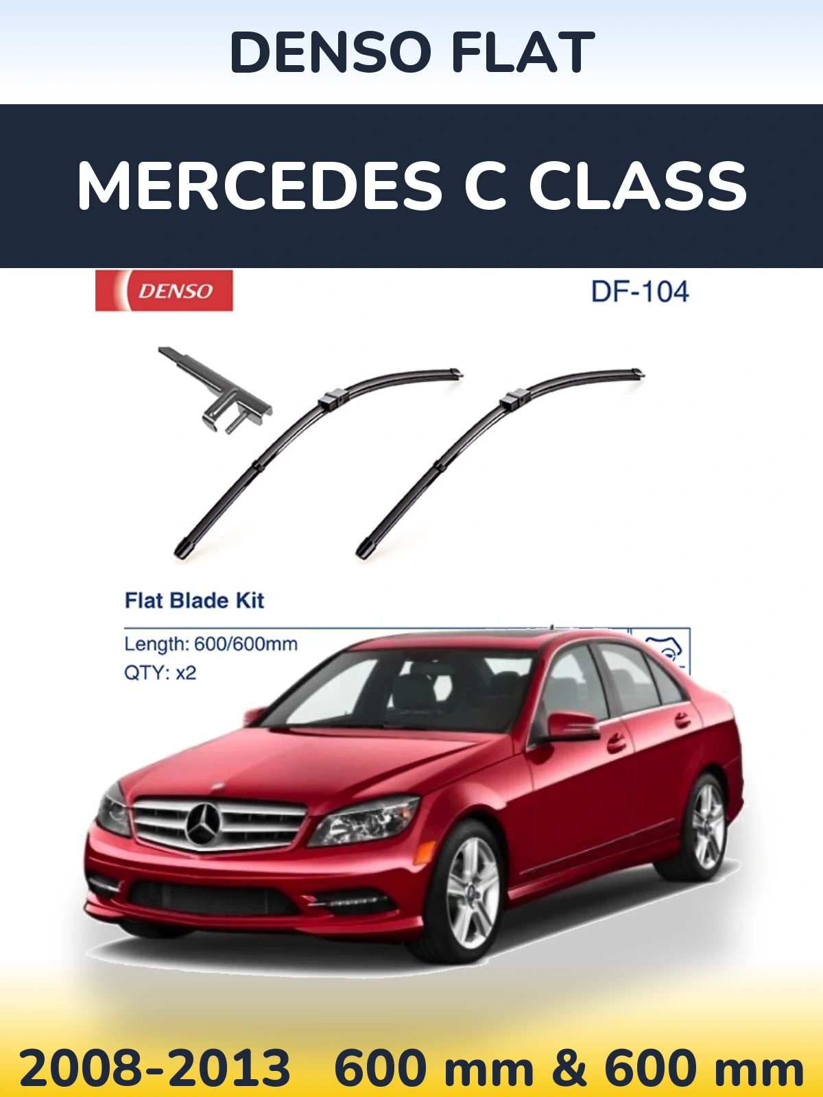Torkarblad Denso Flat för Mercedes C Class
