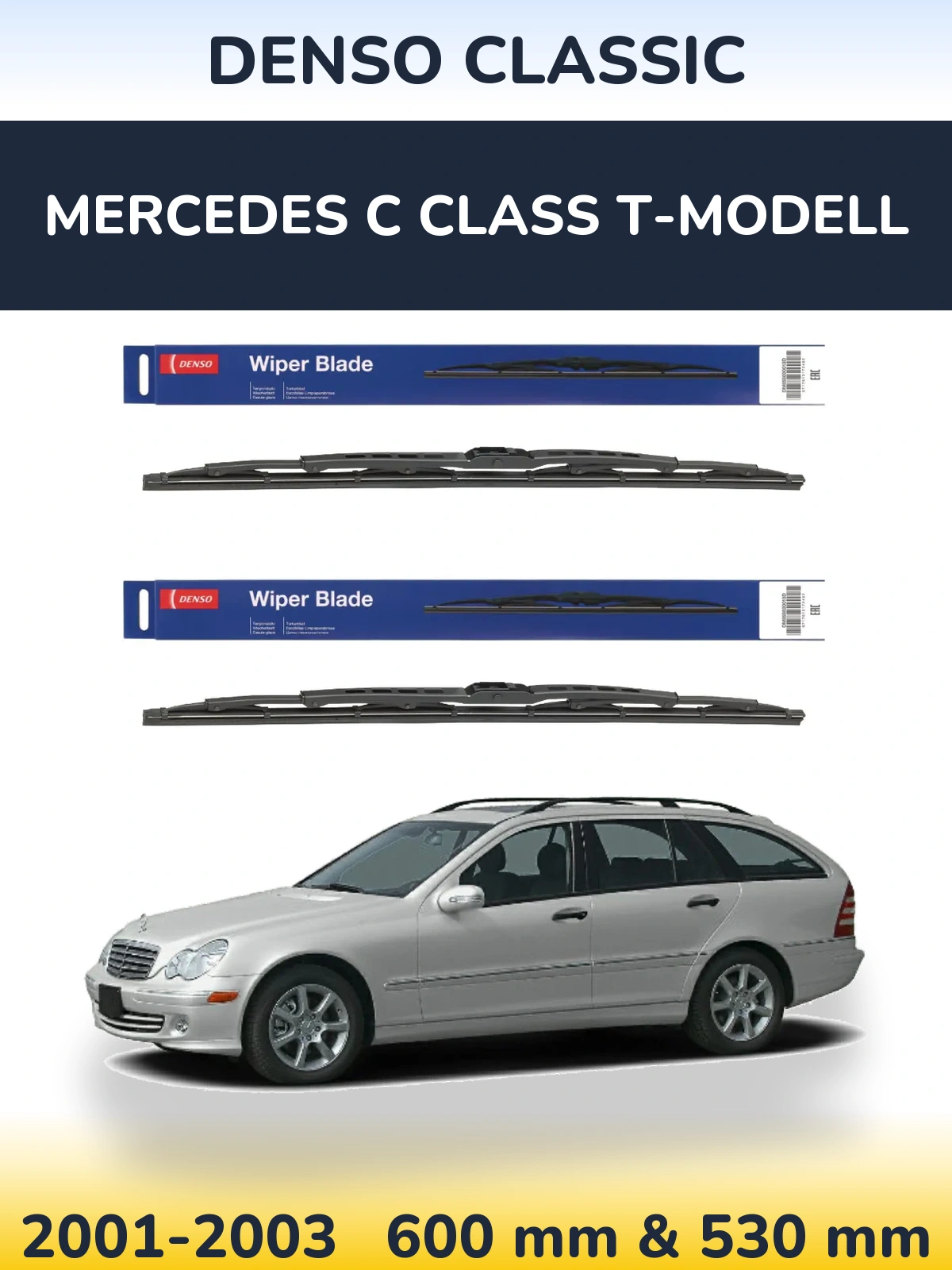 Torkarblad Denso Classic för Mercedes C Class T-Modelll