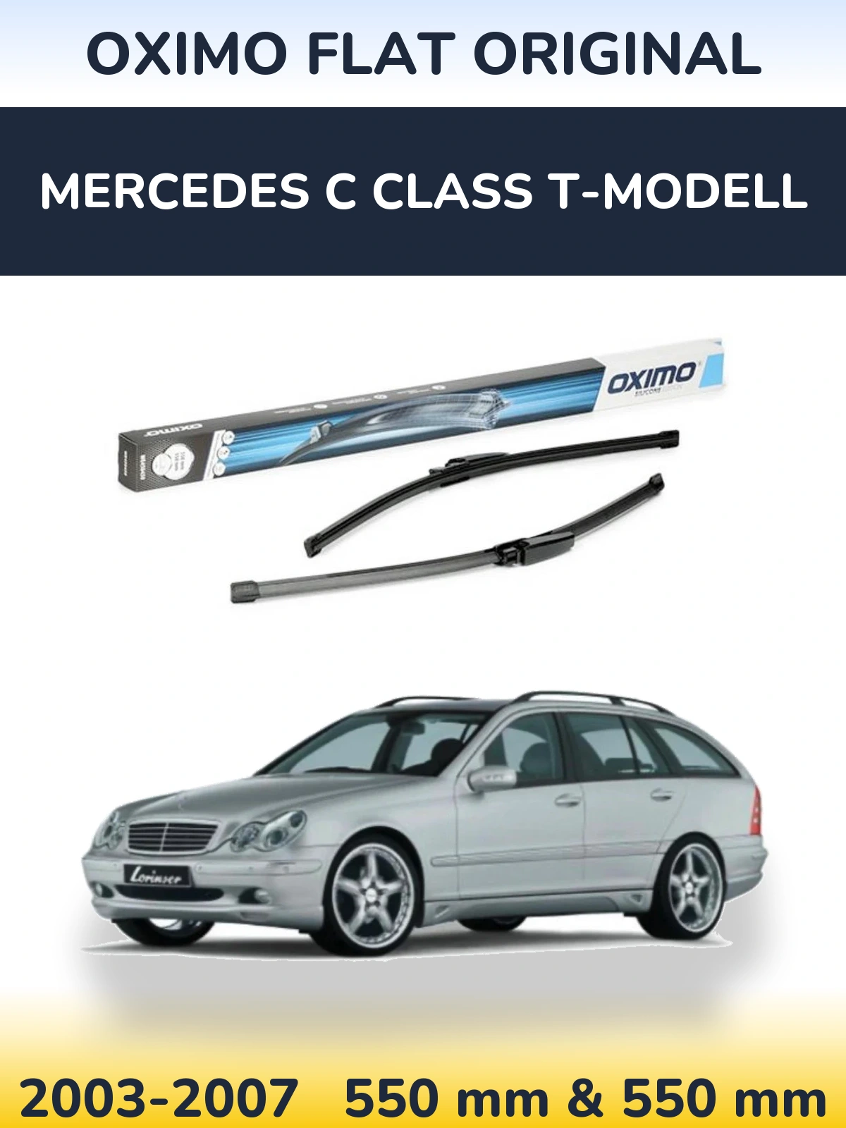 Torkarblad Oximo Flat Original för Mercedes C Class T-Modelll