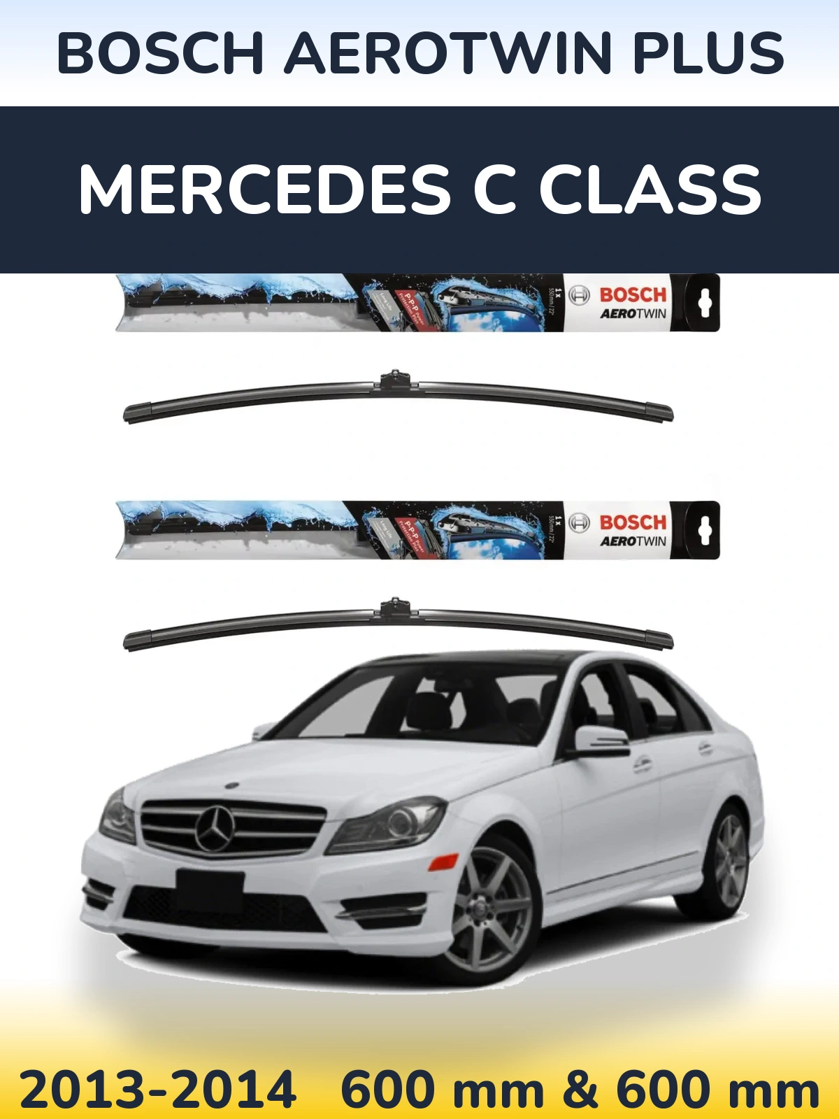 Torkarblad BOSCH AeroTwin Plus för Mercedes C Class