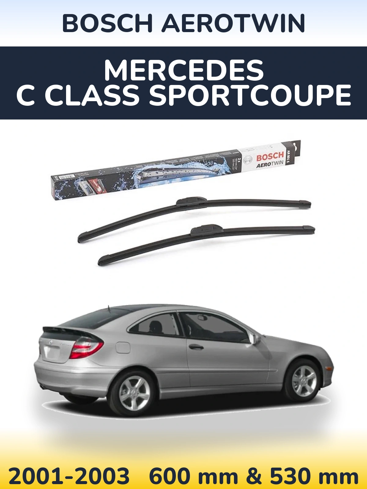 Torkarblad BOSCH AeroTwin för Mercedes C Class Sportcoupe