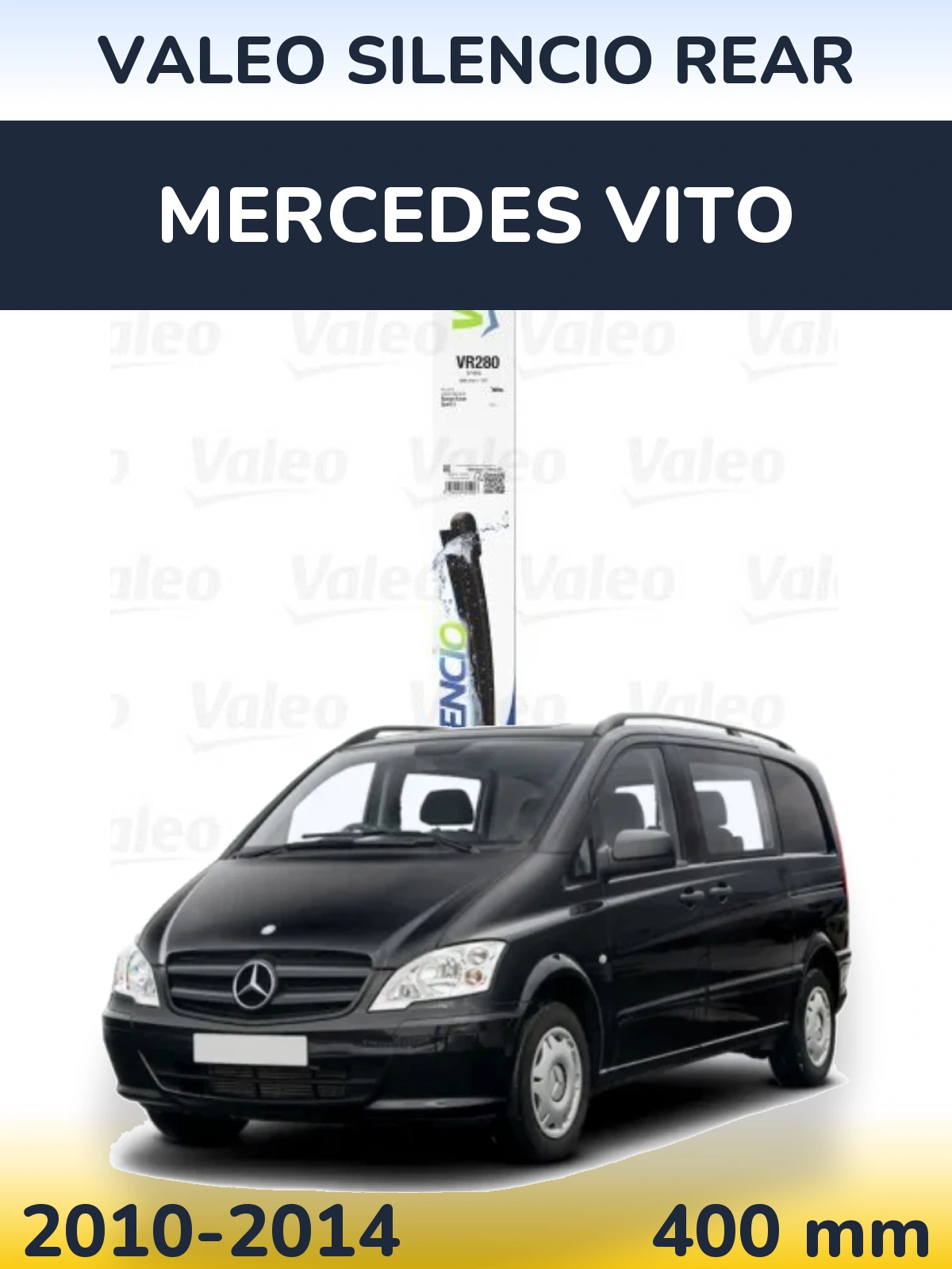Задний дворник Valeo Silencio Rear 380 мм для Mercedes Vito 2010-2014