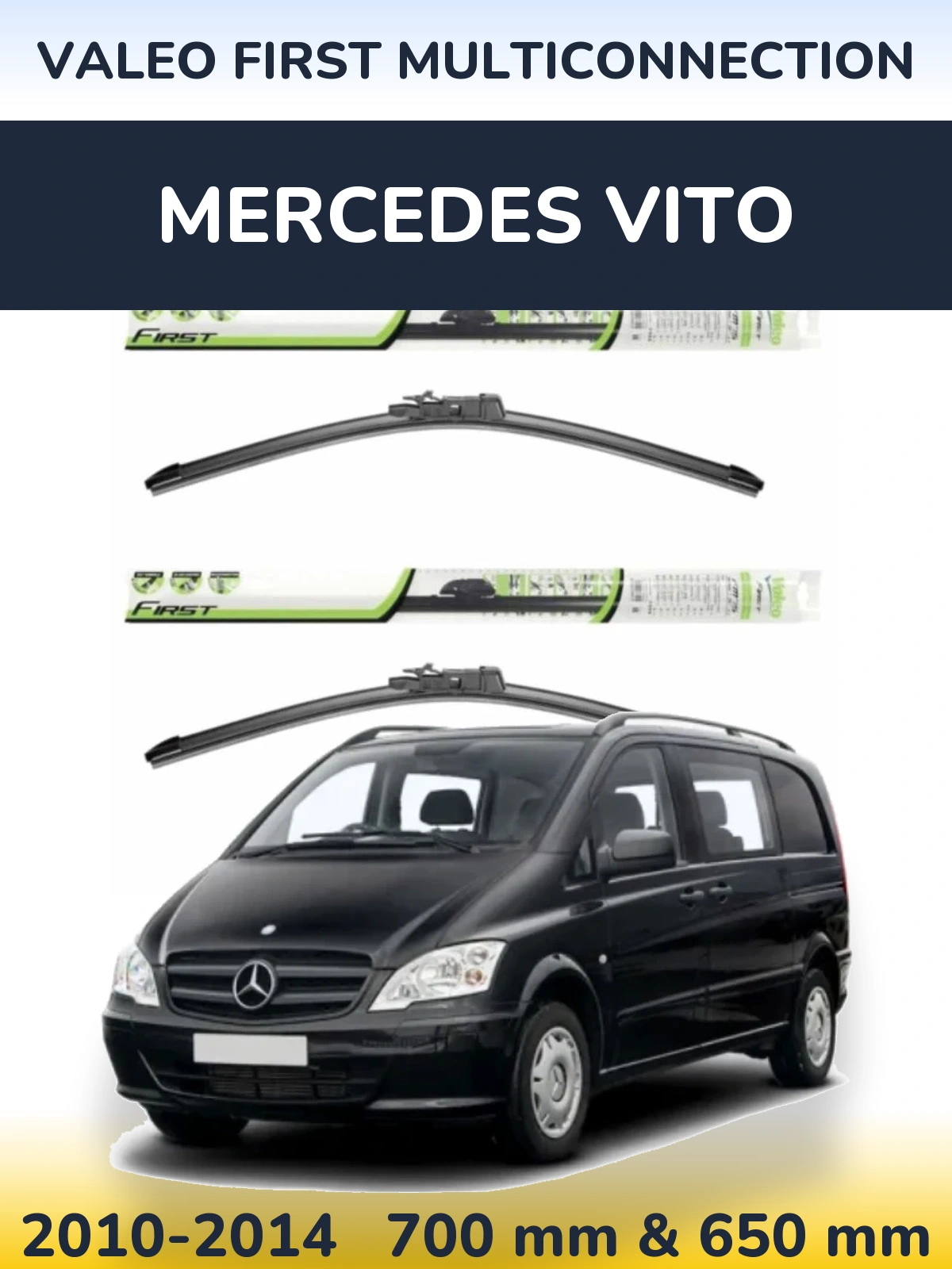 Torkarblad Valeo First MultiConnection för Mercedes Vito