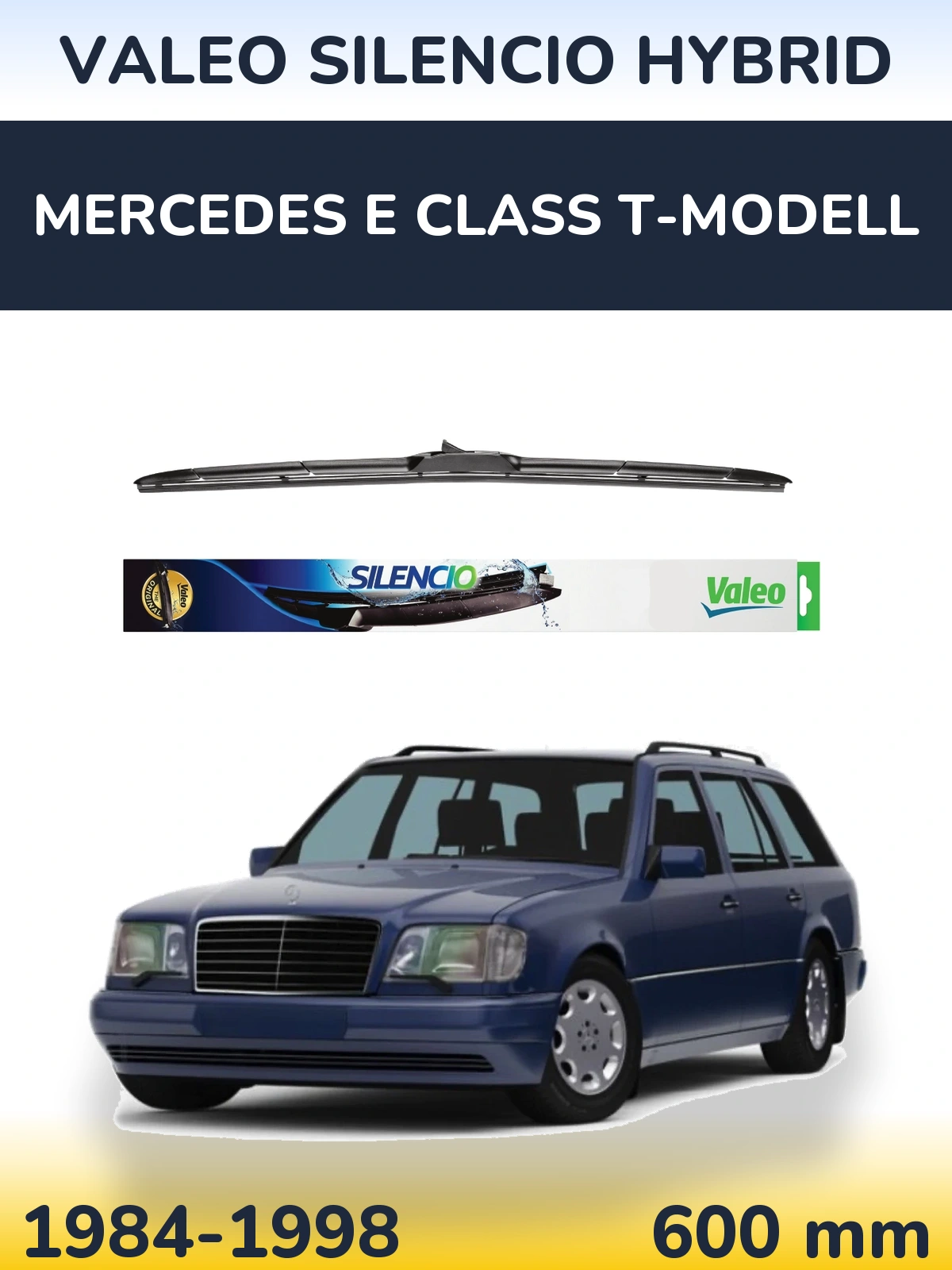 Torkarblad Valeo Silencio Hybrid för Mercedes E Class T-Modelll