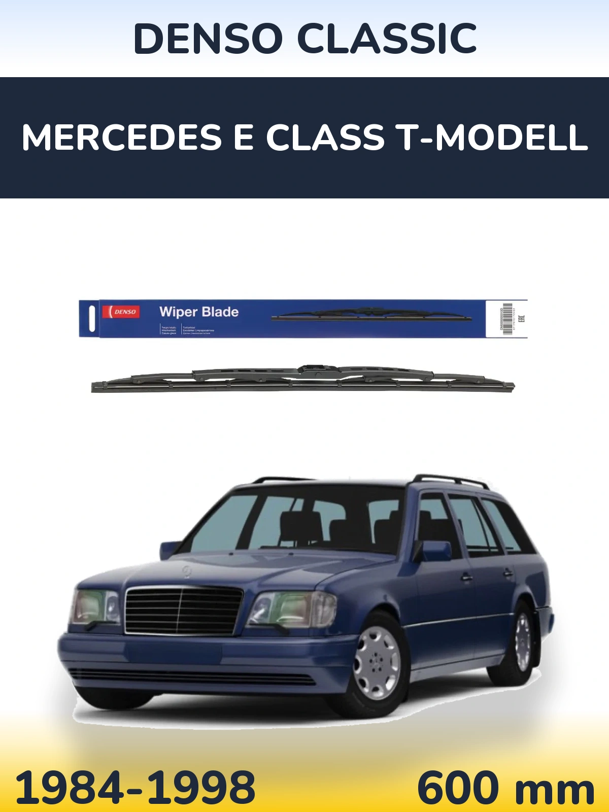 Передня щітка Denso Classic 600 мм для Mercedes E Class T-Модельl 1984-1998