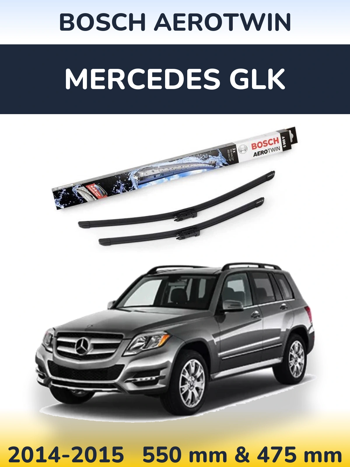 Torkarblad BOSCH AeroTwin för Mercedes GLK
