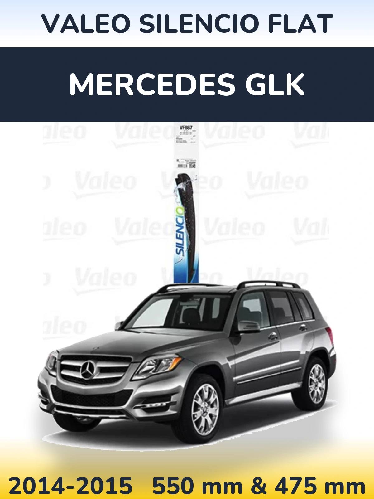 Torkarblad Valeo Silencio Flat för Mercedes GLK