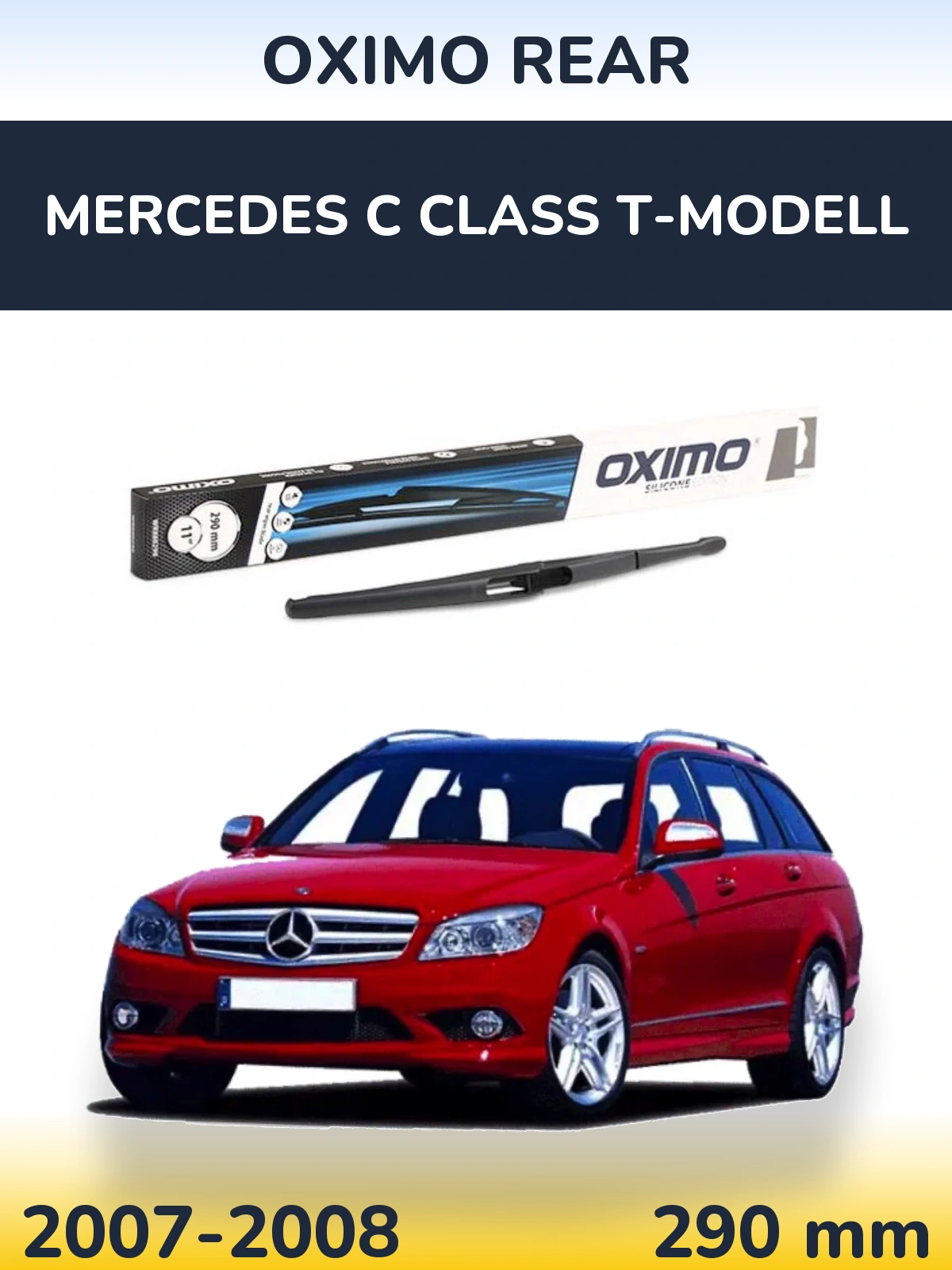 Задня щітка Oximo Rear 290 мм для Mercedes C Class T-Модельl 2007-2008