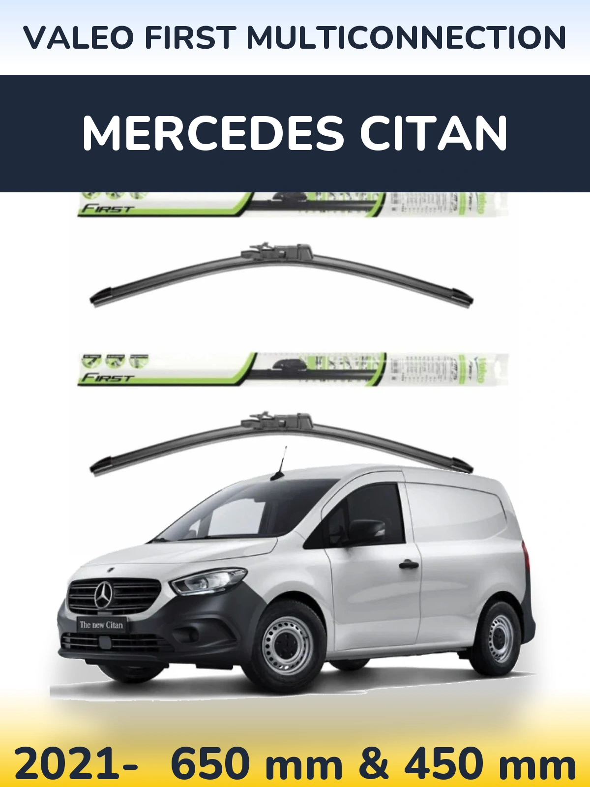 Torkarblad Valeo First MultiConnection för Mercedes Citan