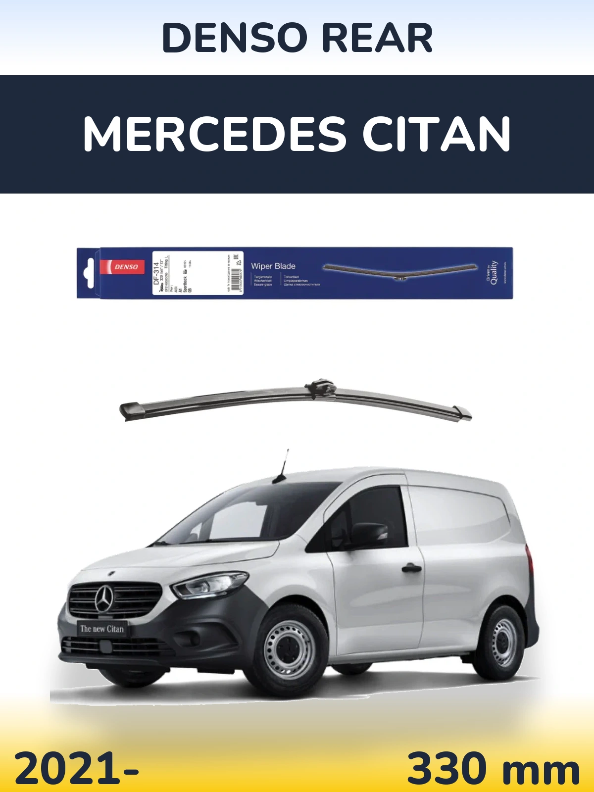 Torkarblad Denso Rear för Mercedes Citan