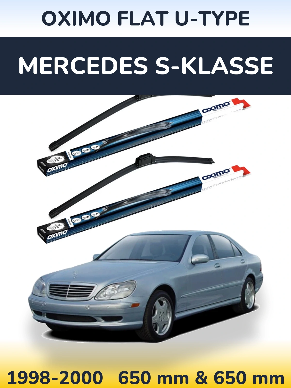Torkarblad Oximo Flat U-type för Mercedes S-Klasse