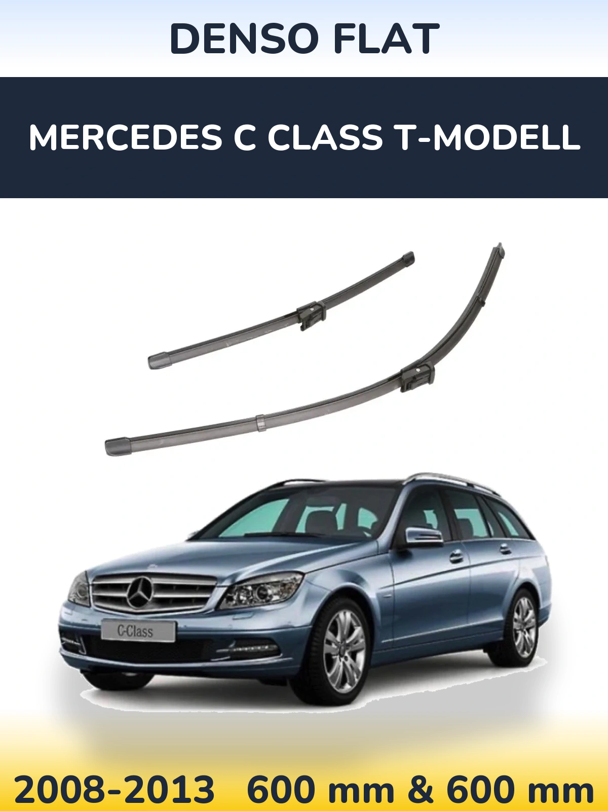 Torkarblad Denso Flat för Mercedes C Class T-Modelll