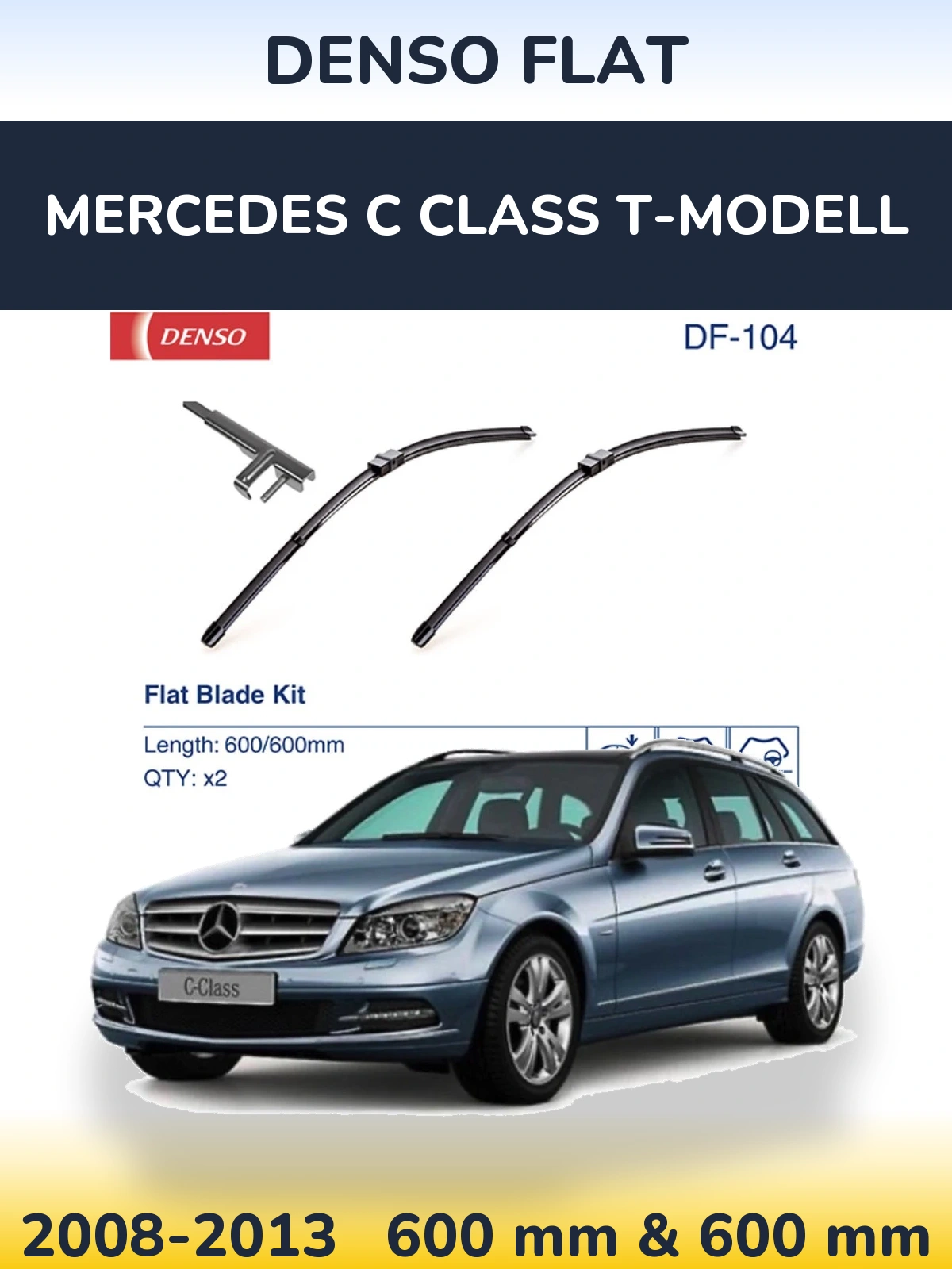 Torkarblad Denso Flat för Mercedes C Class T-Modelll