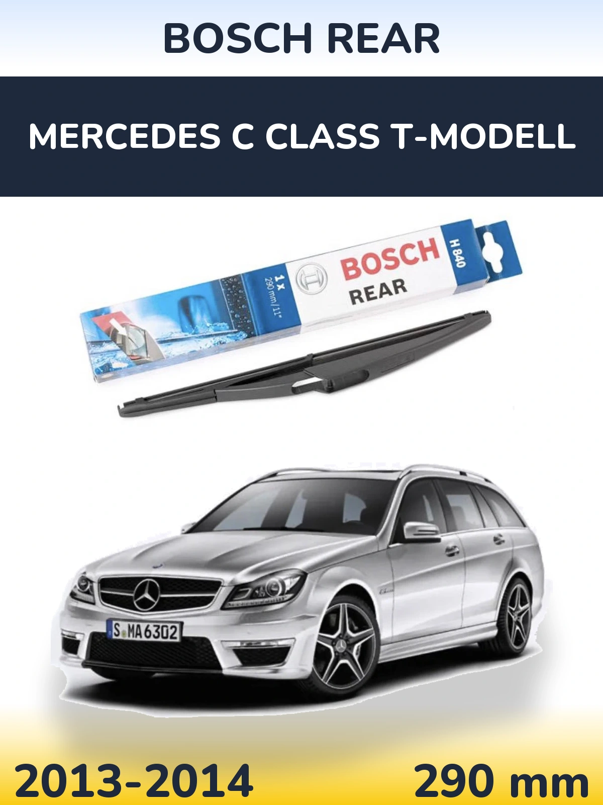 Torkarblad BOSCH Rear för Mercedes C Class T-Modelll