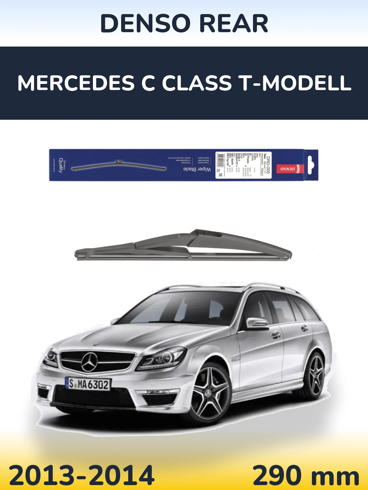 Torkarblad Denso Rear för Mercedes C Class T-Modelll