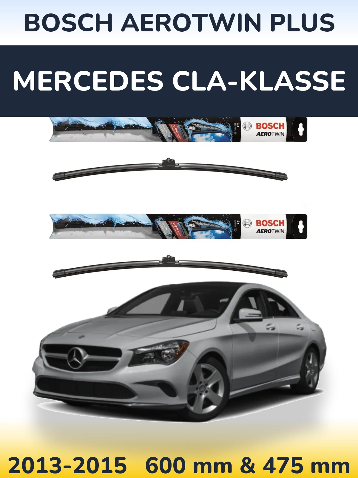 Torkarblad BOSCH AeroTwin Plus för Mercedes CLA-Klasse