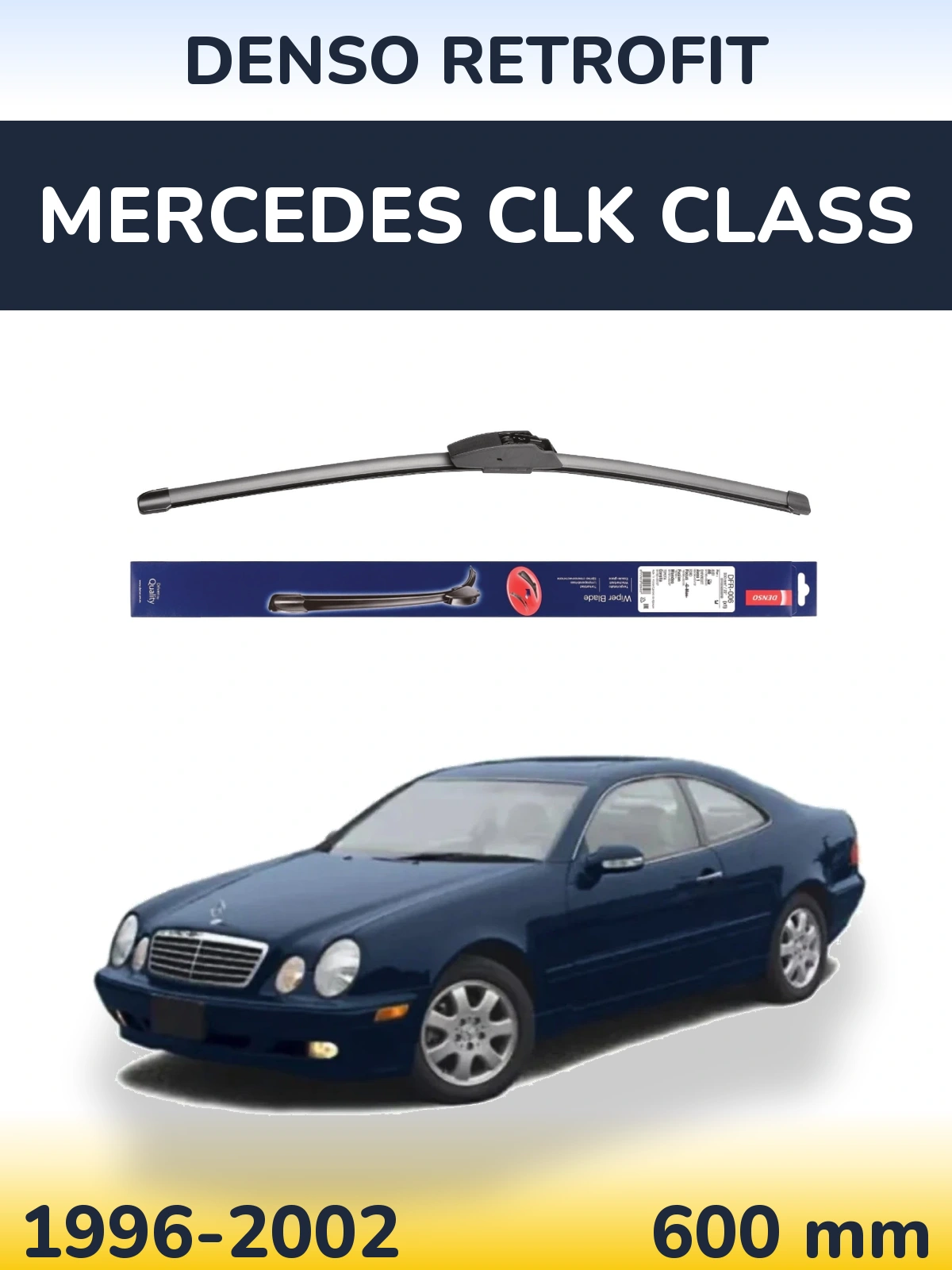 Передня щітка Denso Retrofit 600 мм для Mercedes CLK Class 1996-2002