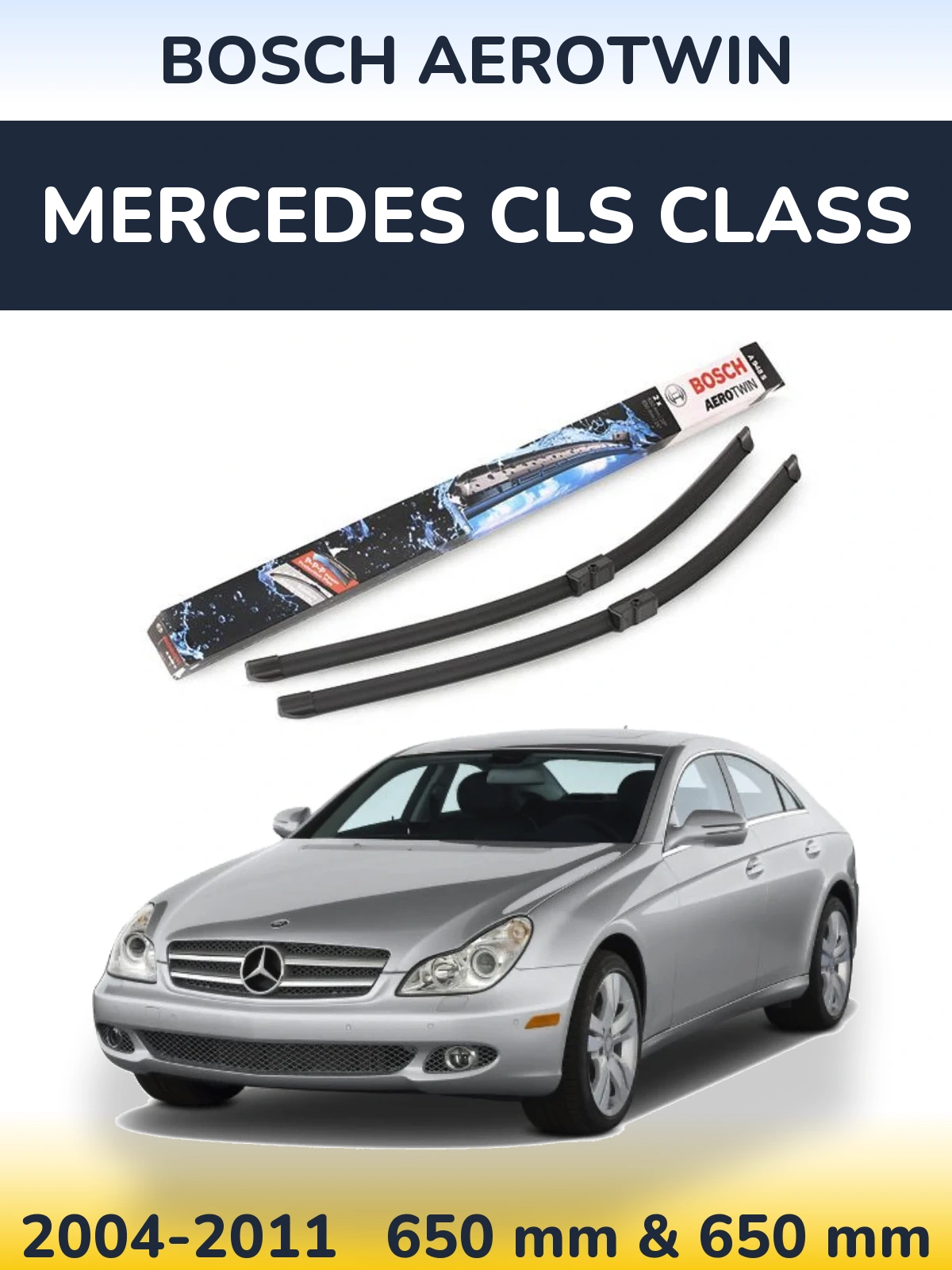 Torkarblad BOSCH AeroTwin för Mercedes CLS Class