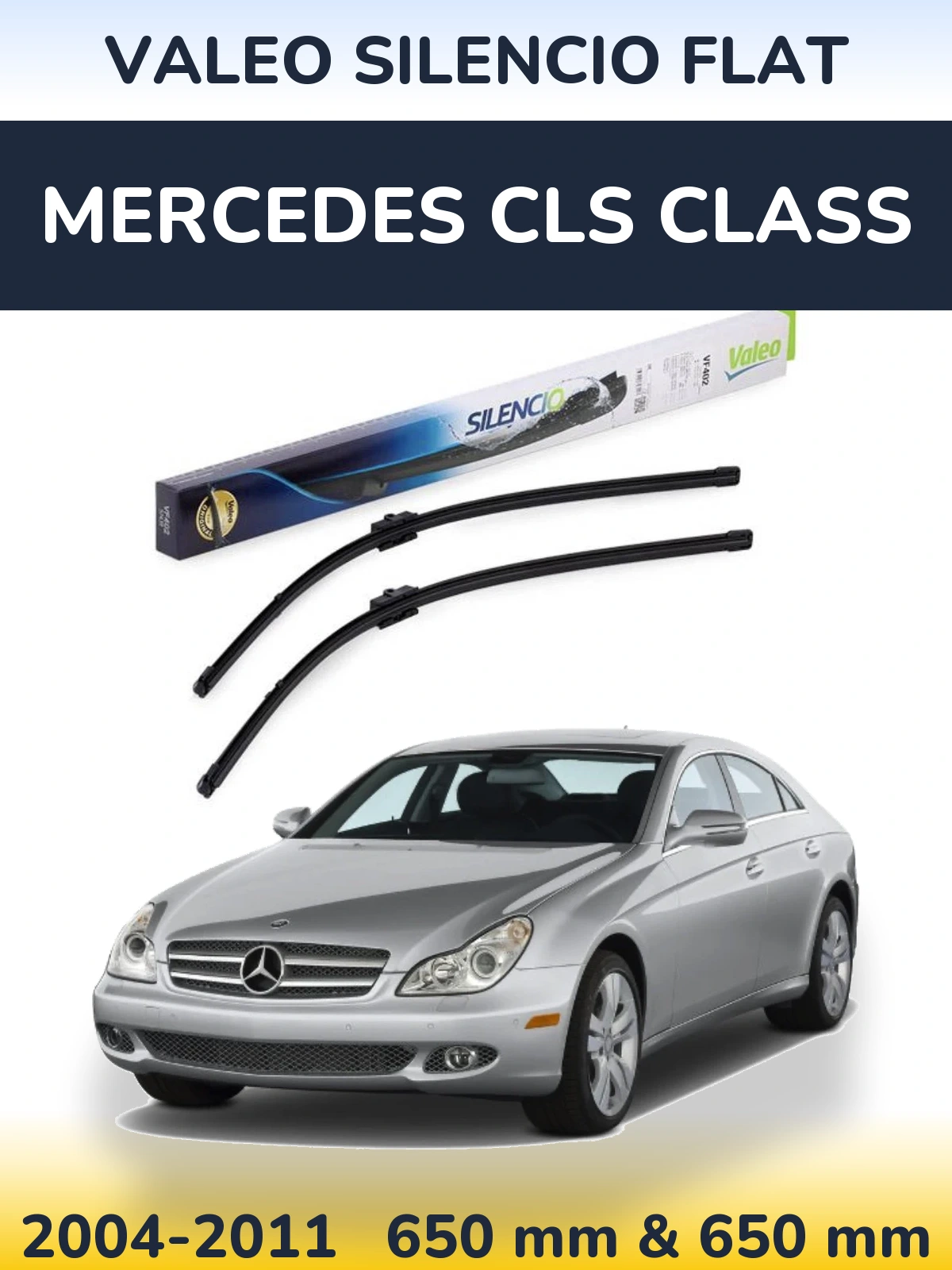 Torkarblad Valeo Silencio Flat för Mercedes CLS Class