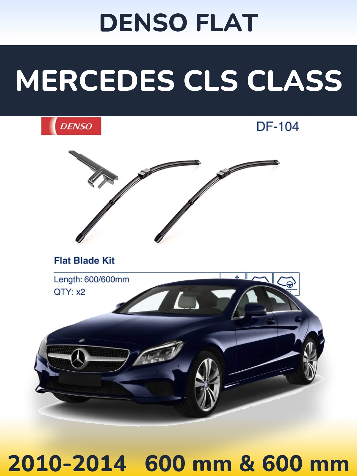 Torkarblad Denso Flat för Mercedes CLS Class