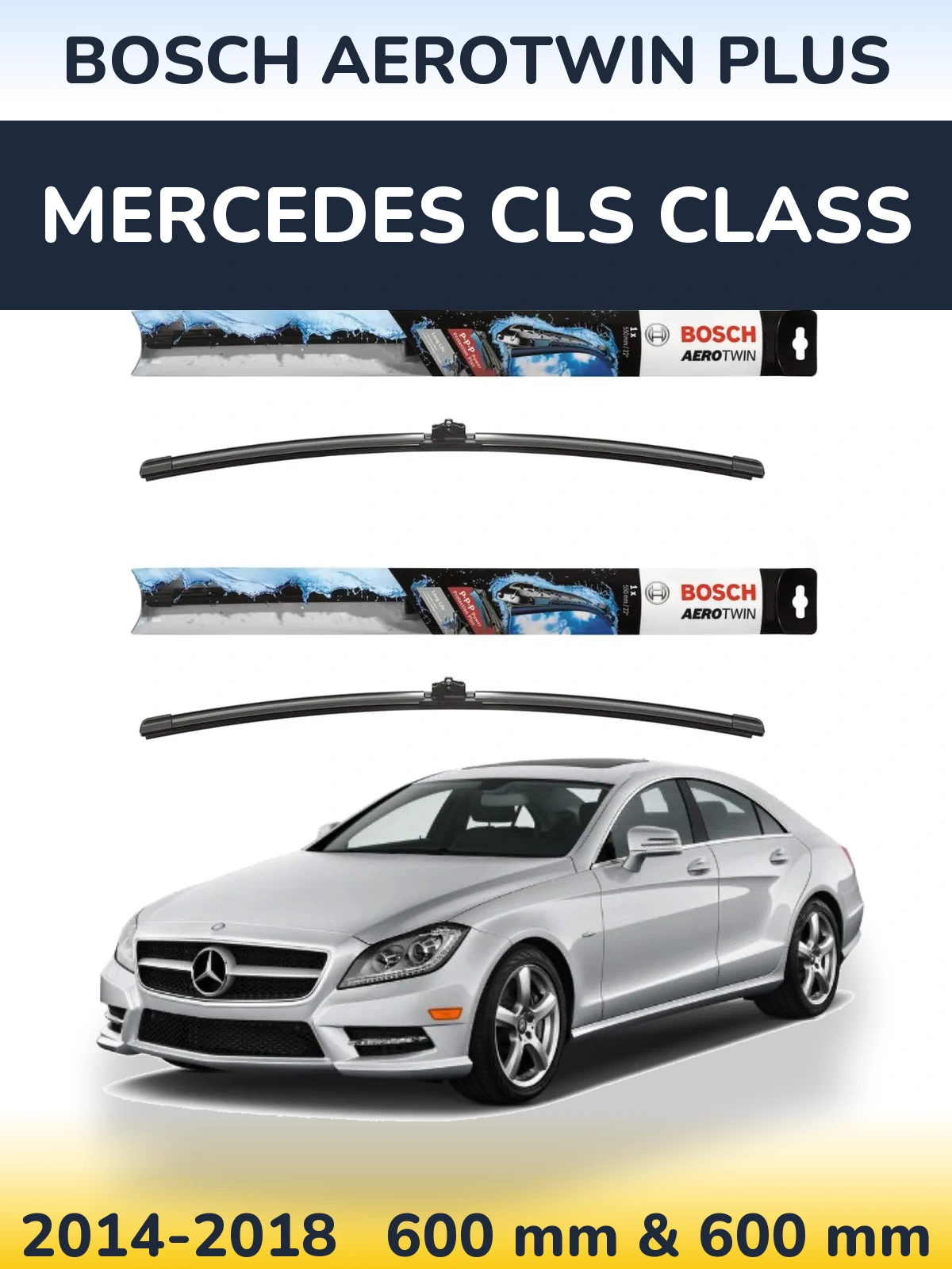 Torkarblad BOSCH AeroTwin Plus för Mercedes CLS Class