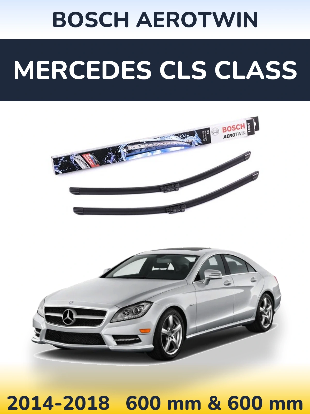 Torkarblad BOSCH AeroTwin för Mercedes CLS Class