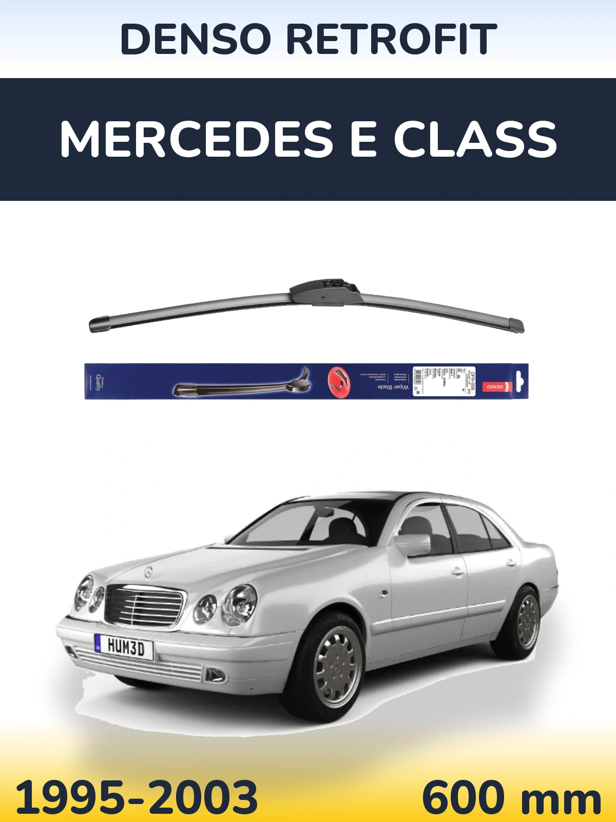 Torkarblad Denso Retrofit för Mercedes E Class