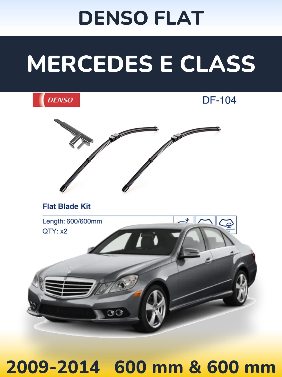 Torkarblad Denso Flat för Mercedes E Class