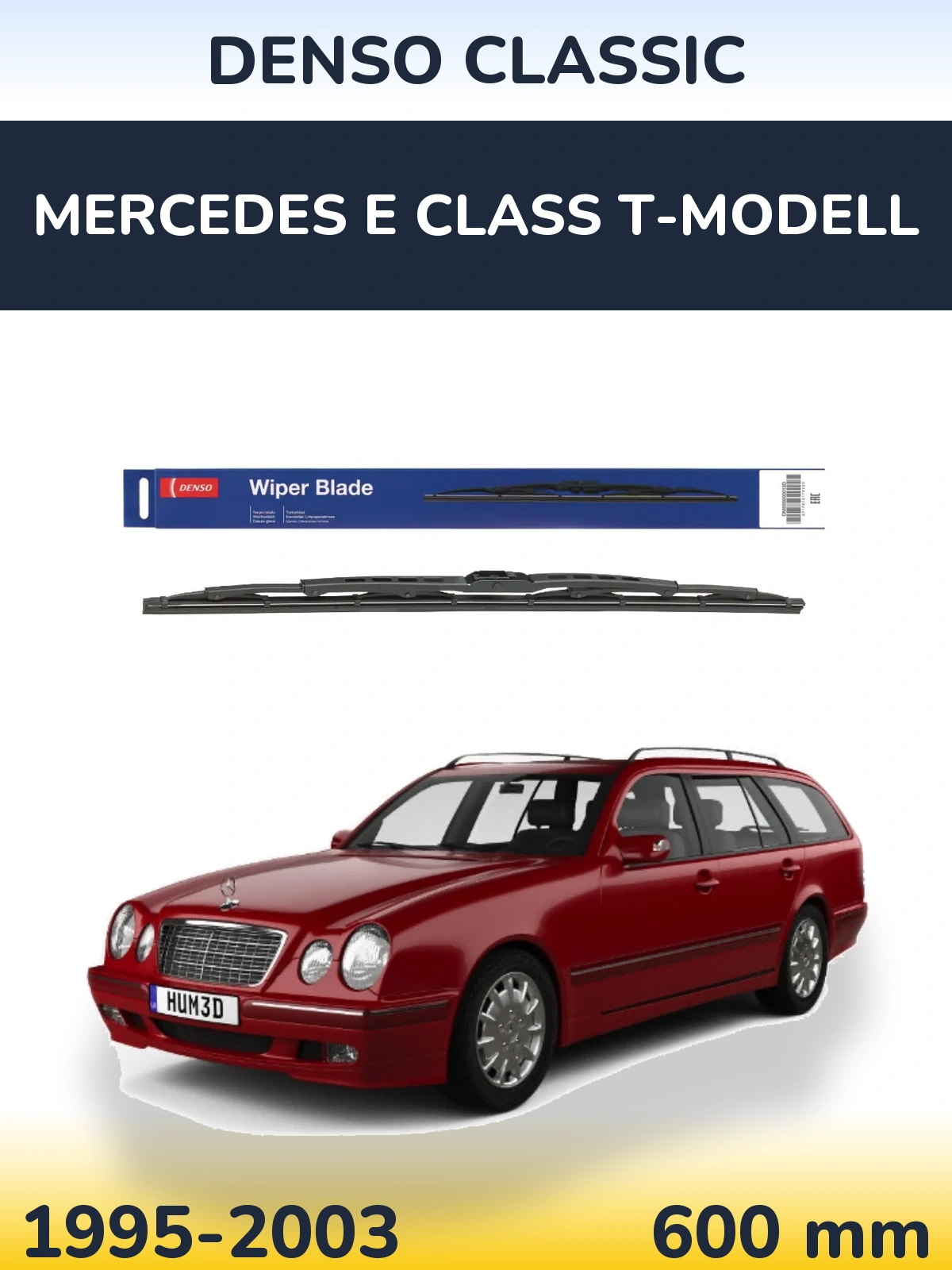 Torkarblad Denso Classic för Mercedes E Class T-Modelll