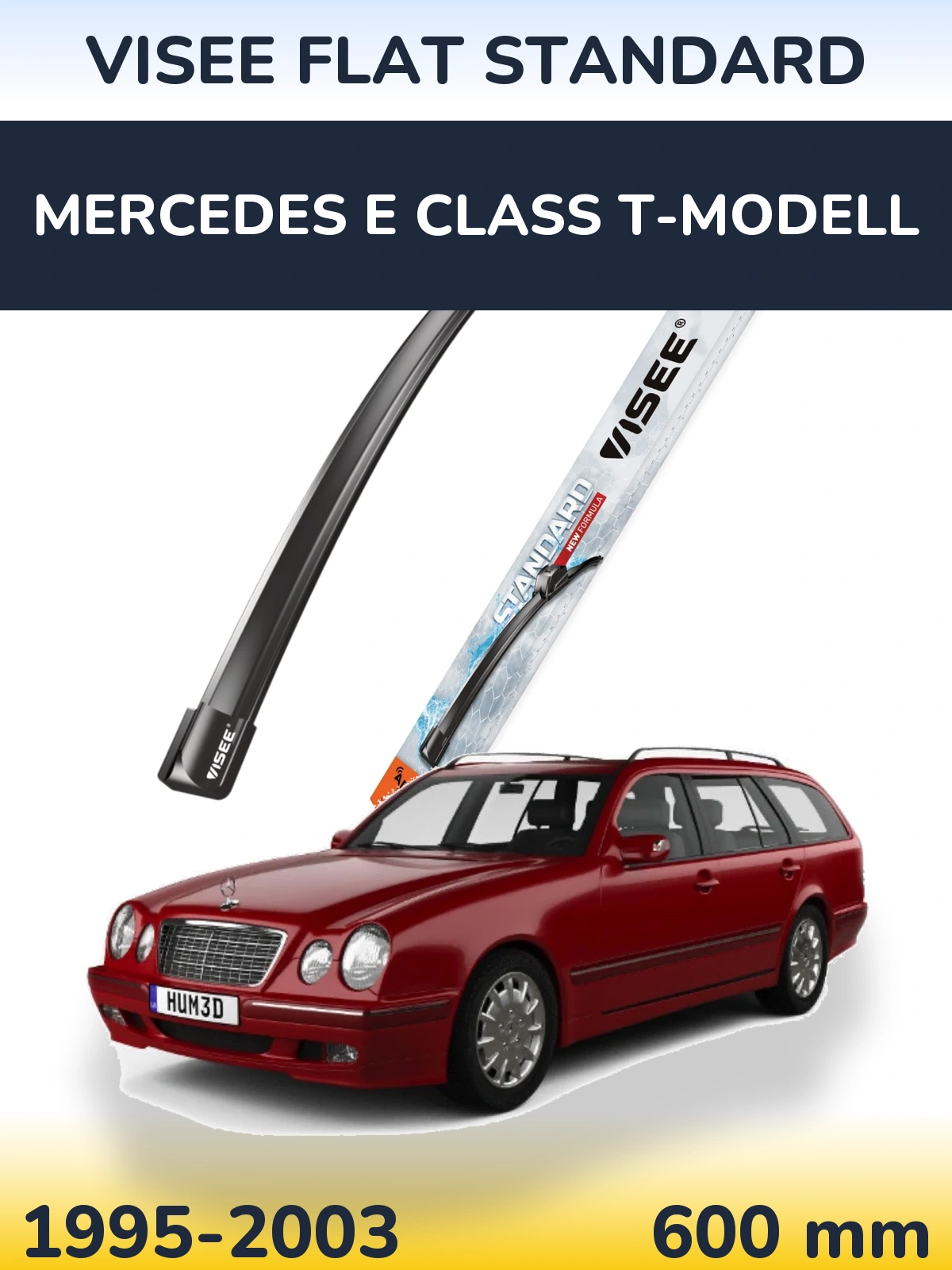 Torkarblad VISEE FLAT STANDARD för Mercedes E Class T-Modelll