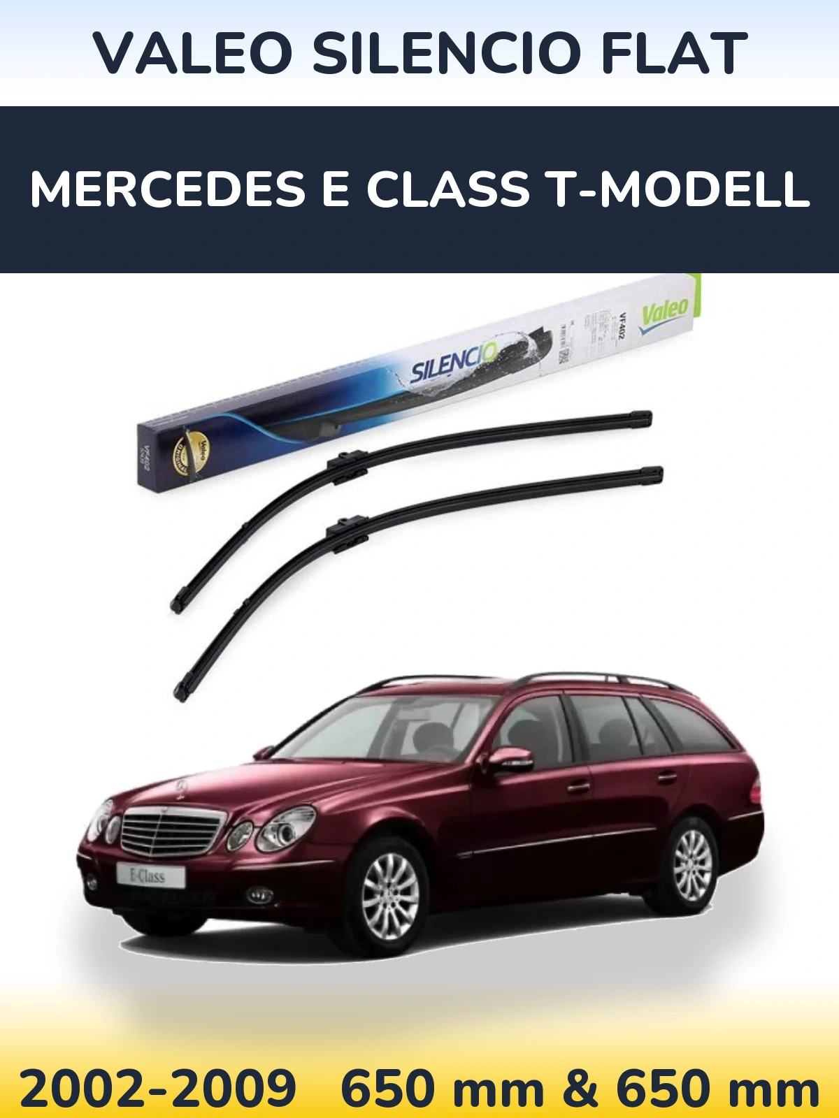 Torkarblad Valeo Silencio Flat för Mercedes E Class T-Modelll