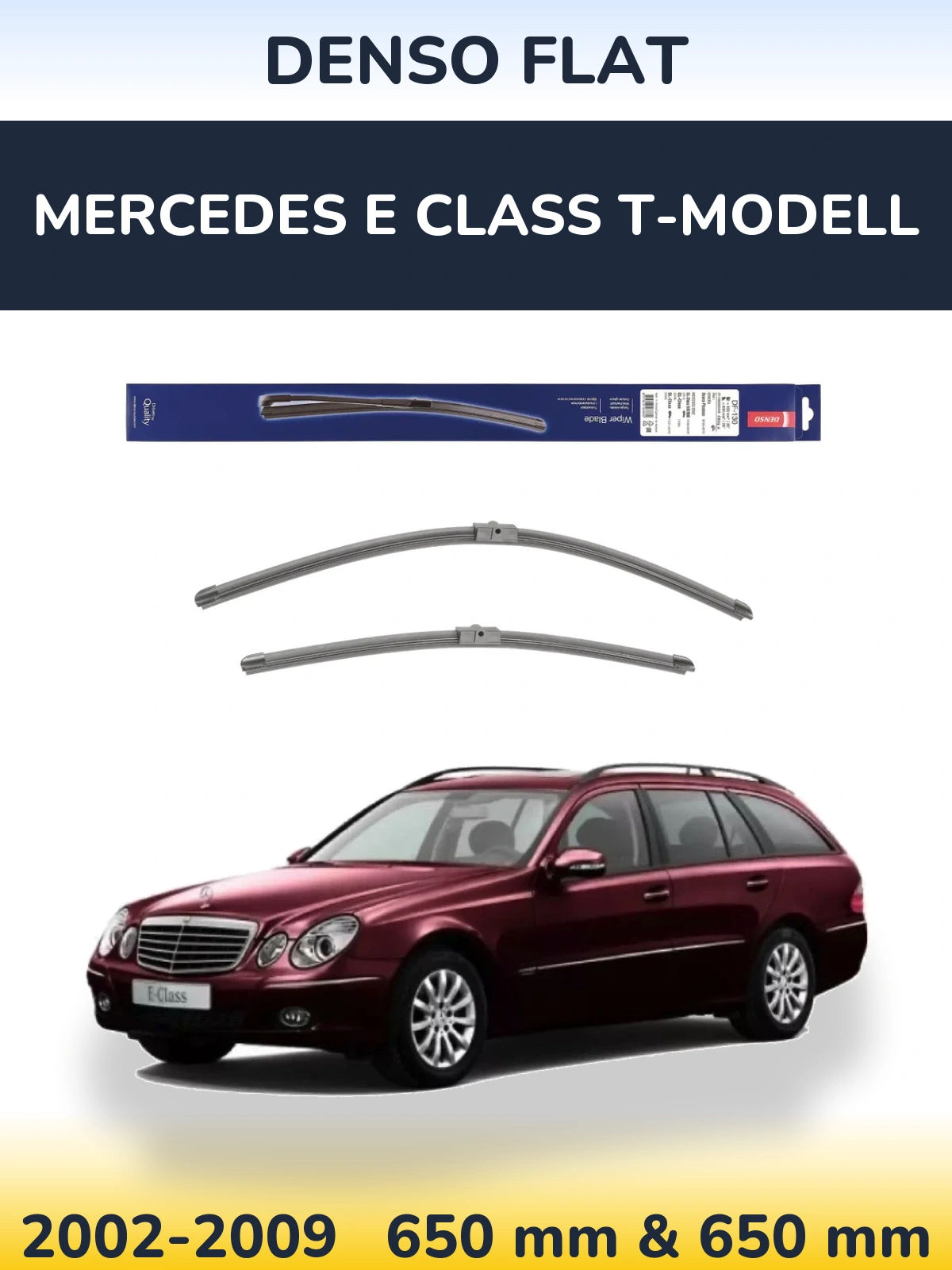 Torkarblad Denso Flat för Mercedes E Class T-Modelll