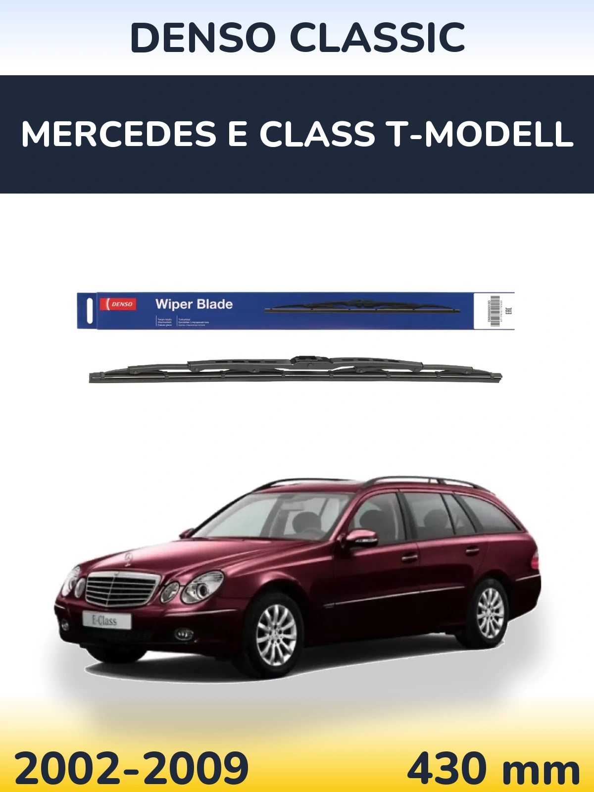Torkarblad Denso Classic för Mercedes E Class T-Modelll