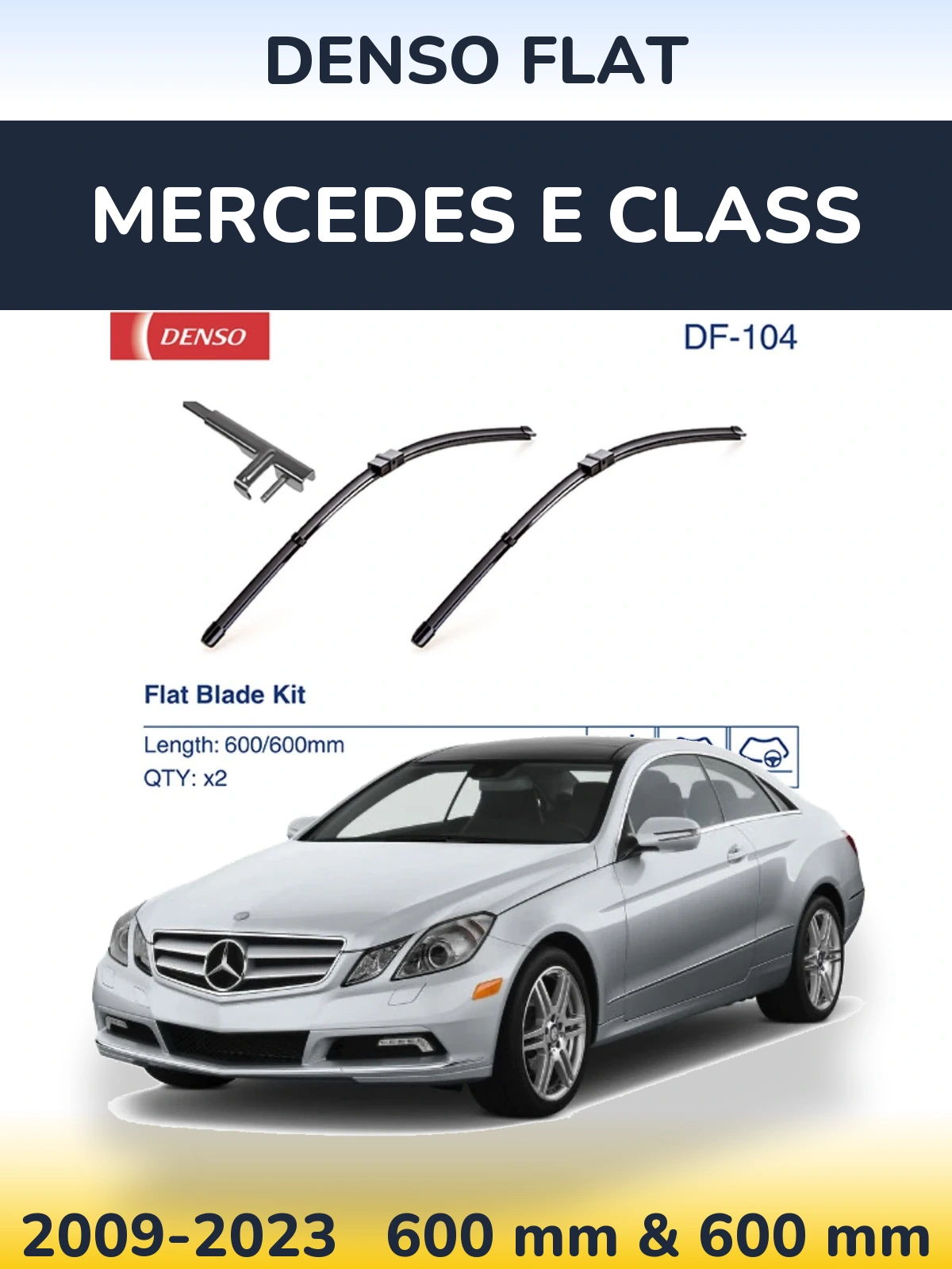Torkarblad Denso Flat för Mercedes E Class