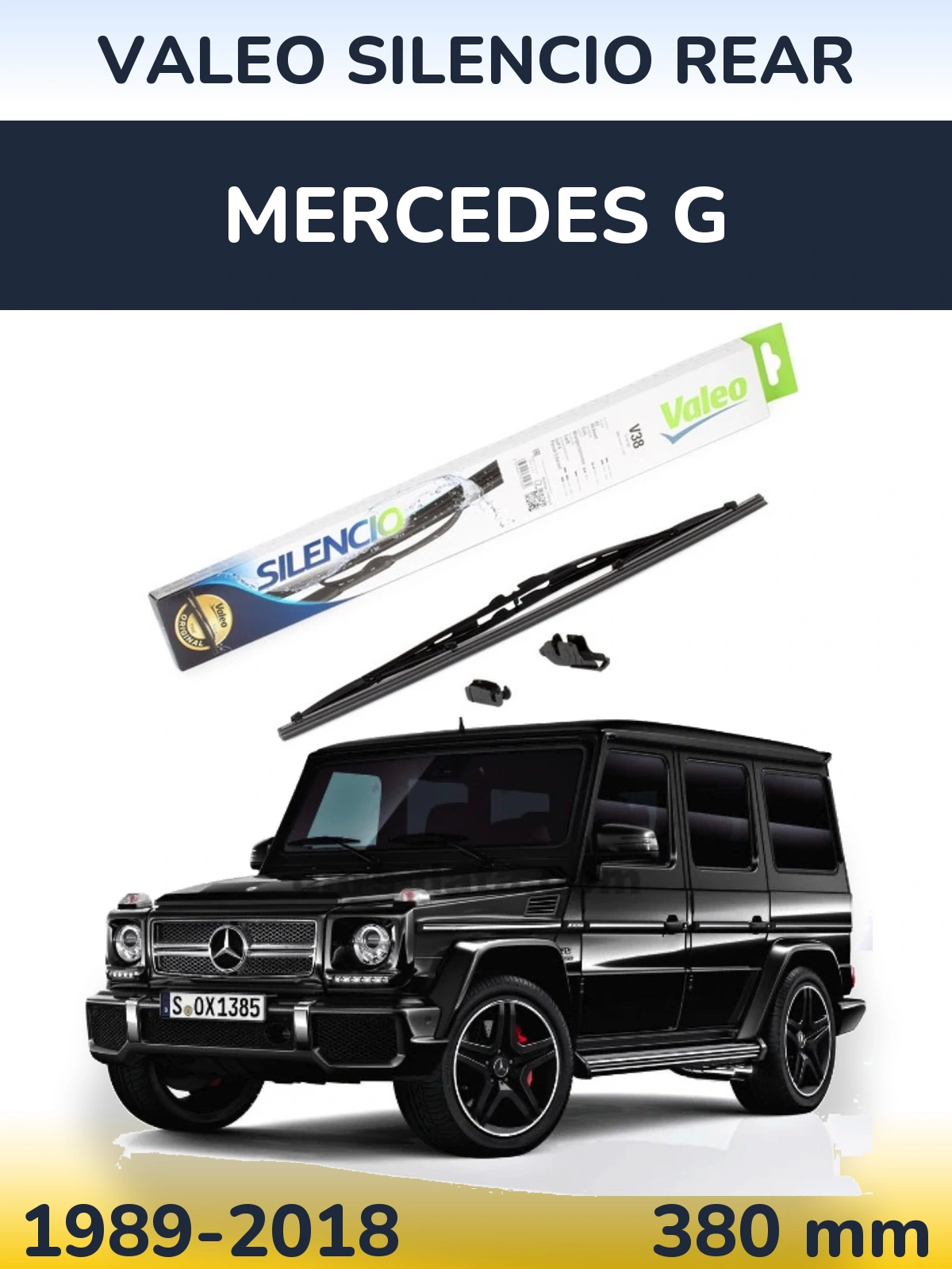 Задня щітка Valeo Silencio Rear 380 мм для Mercedes G 1989-2018