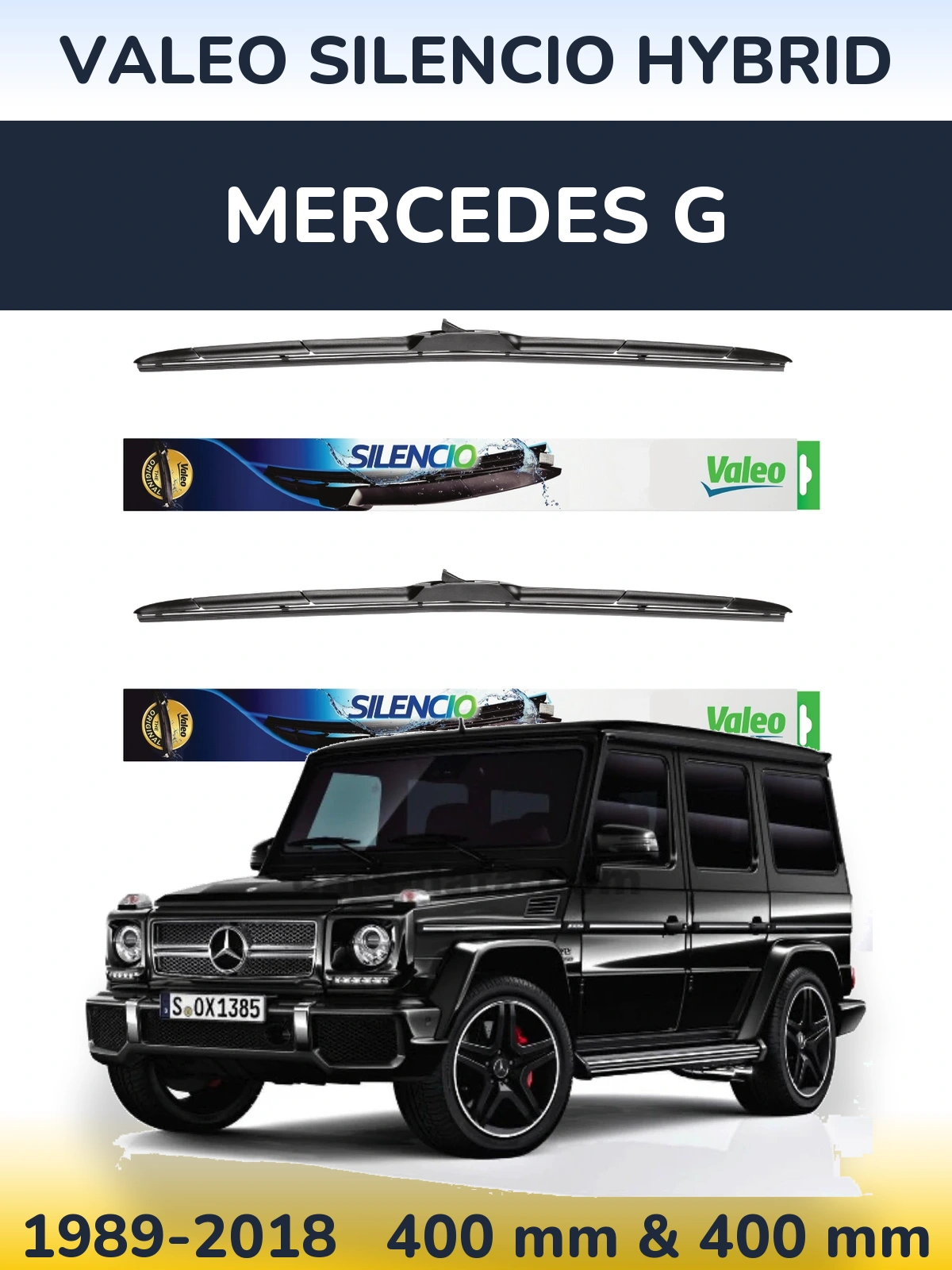 Torkarblad Valeo Silencio Hybrid för Mercedes G