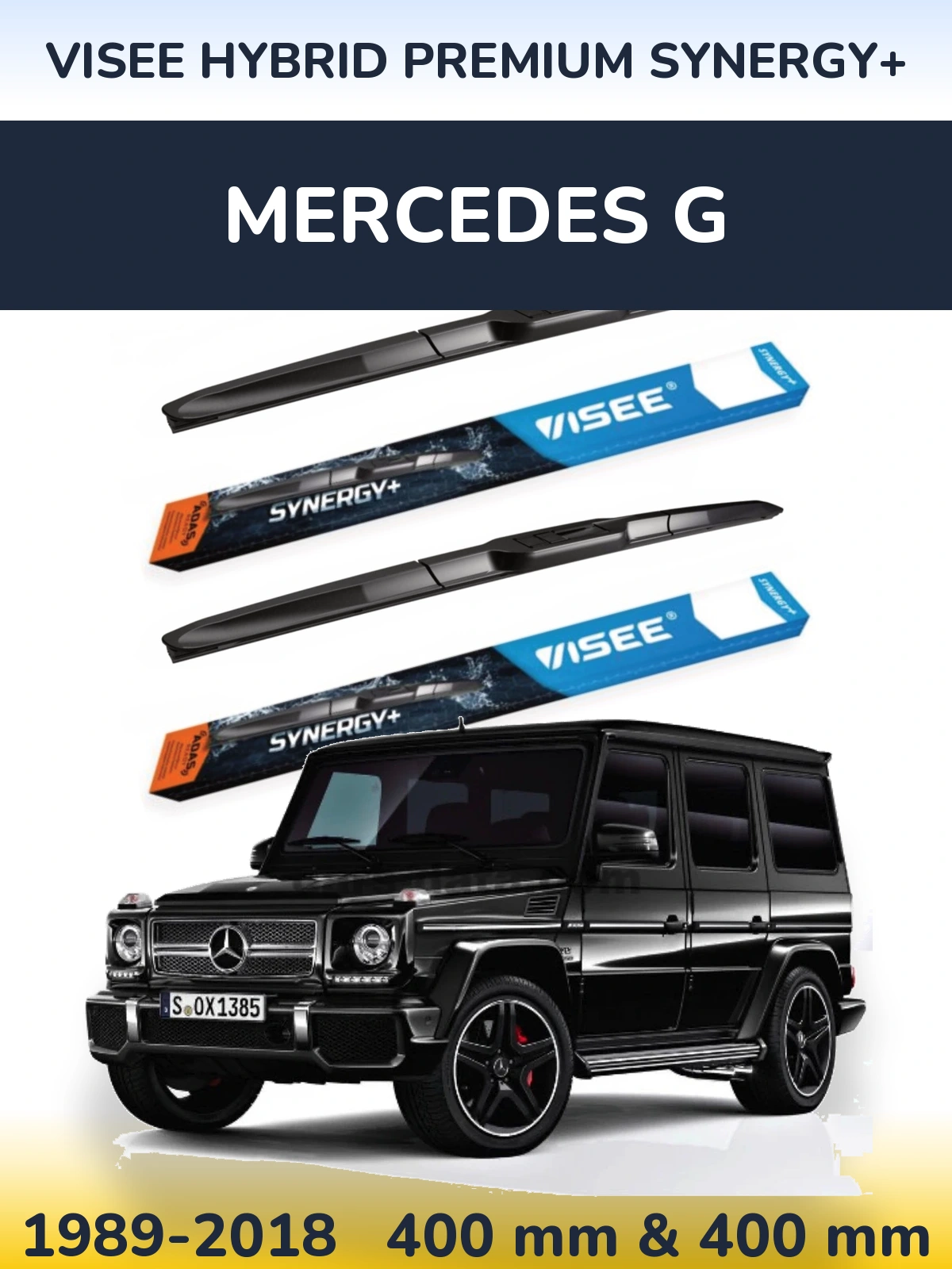 Torkarblad VISEE HYBRID PREMIUM SYNERGY+ för Mercedes G