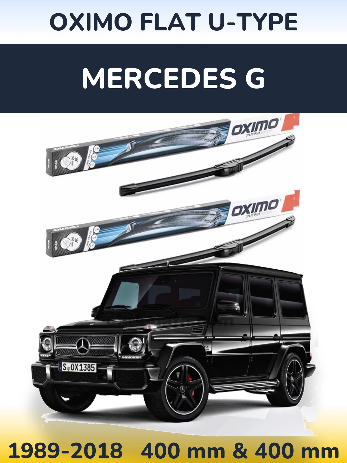 Torkarblad Oximo Flat U-type för Mercedes G