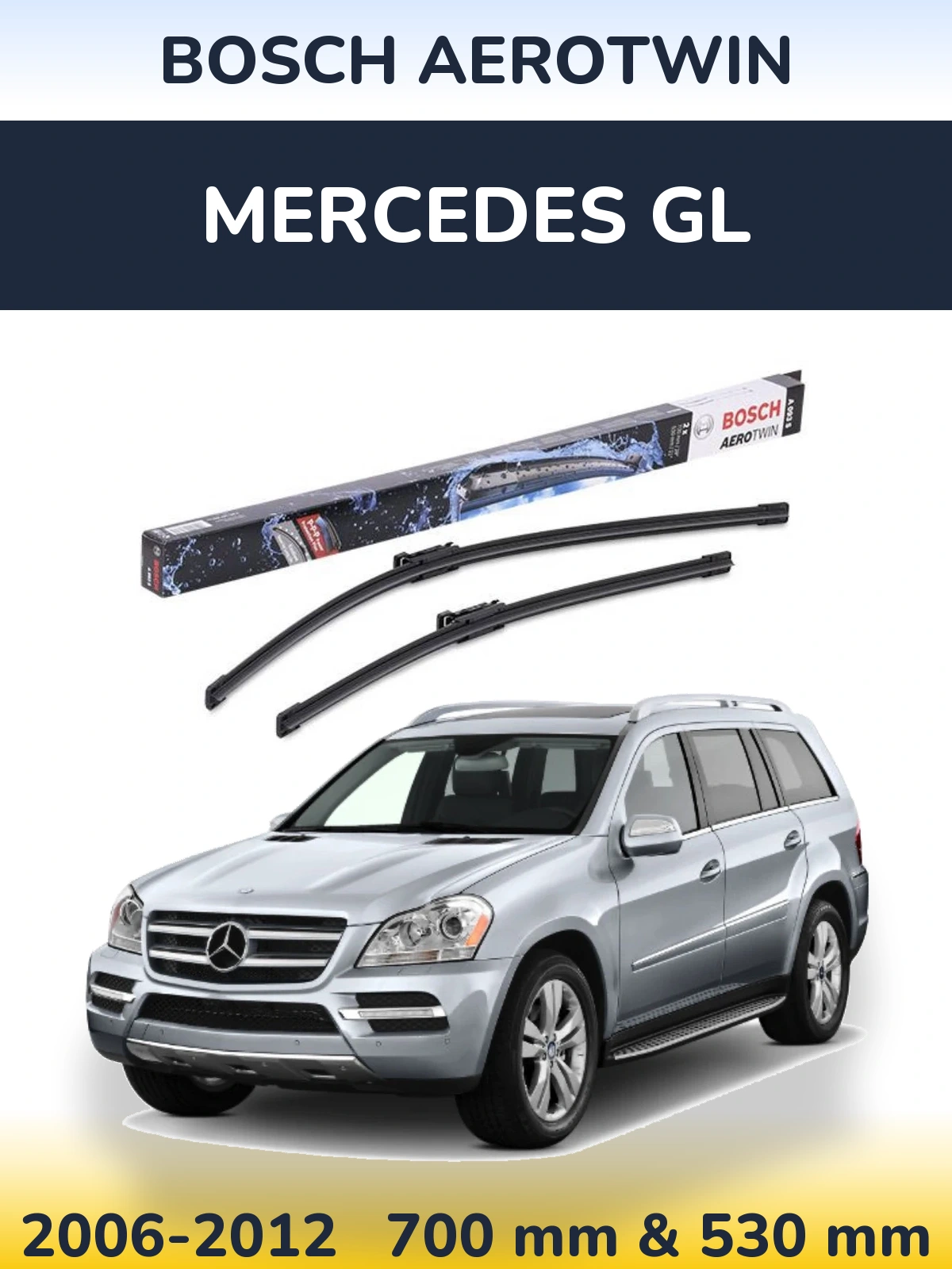 Torkarblad BOSCH AeroTwin för Mercedes GL