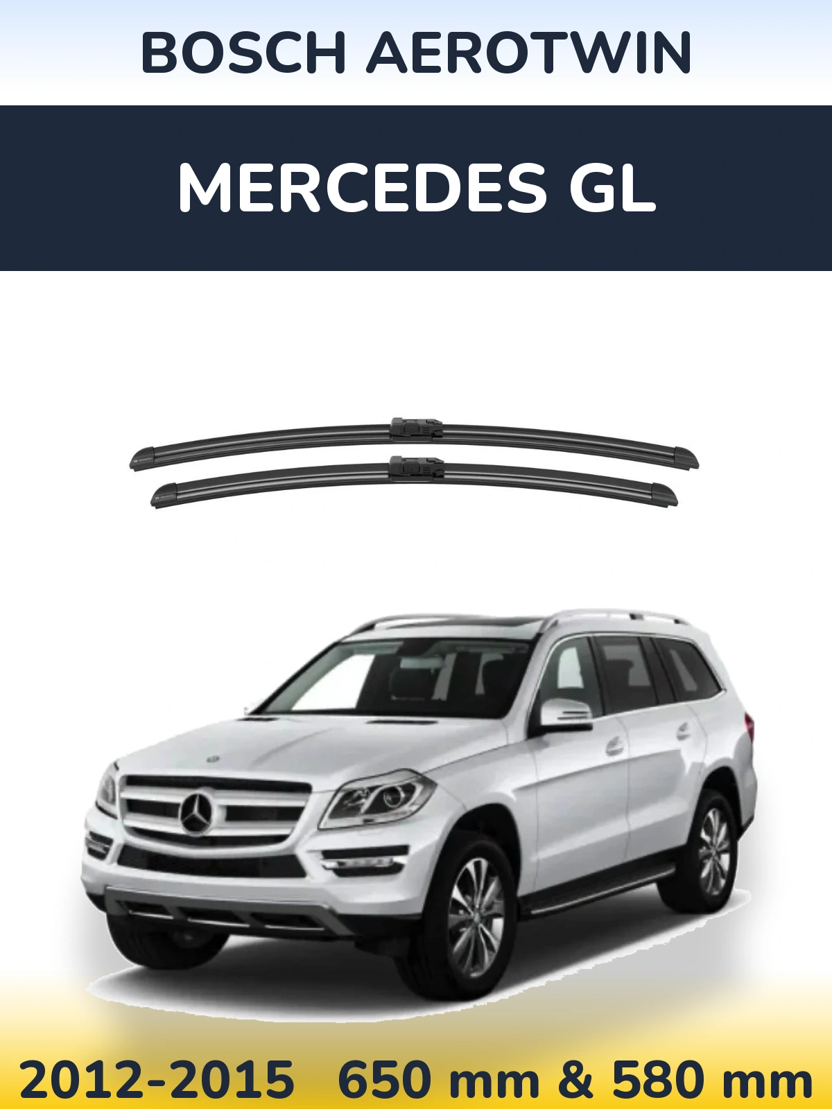 Torkarblad BOSCH AeroTwin för Mercedes GL