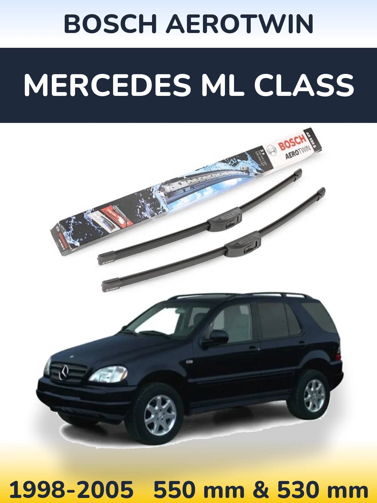 Torkarblad BOSCH AeroTwin för Mercedes ML Class