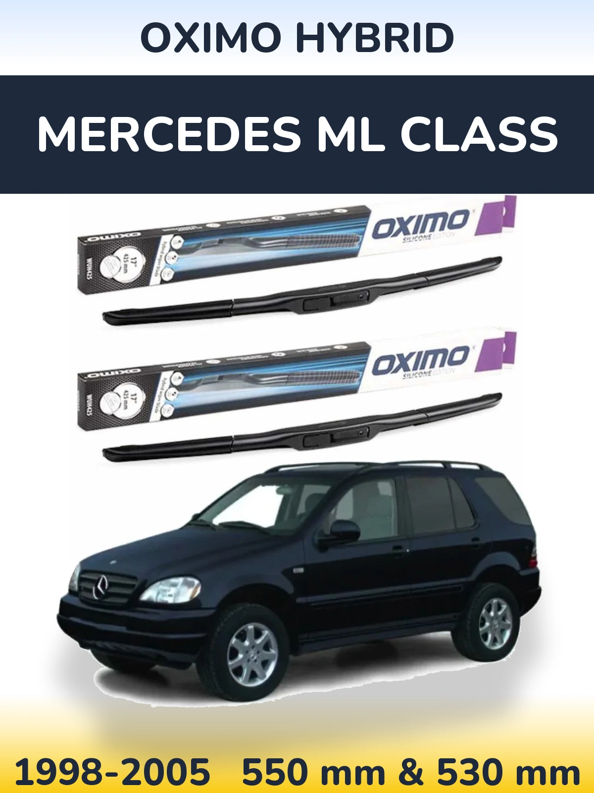 Torkarblad Oximo Hybrid för Mercedes ML Class