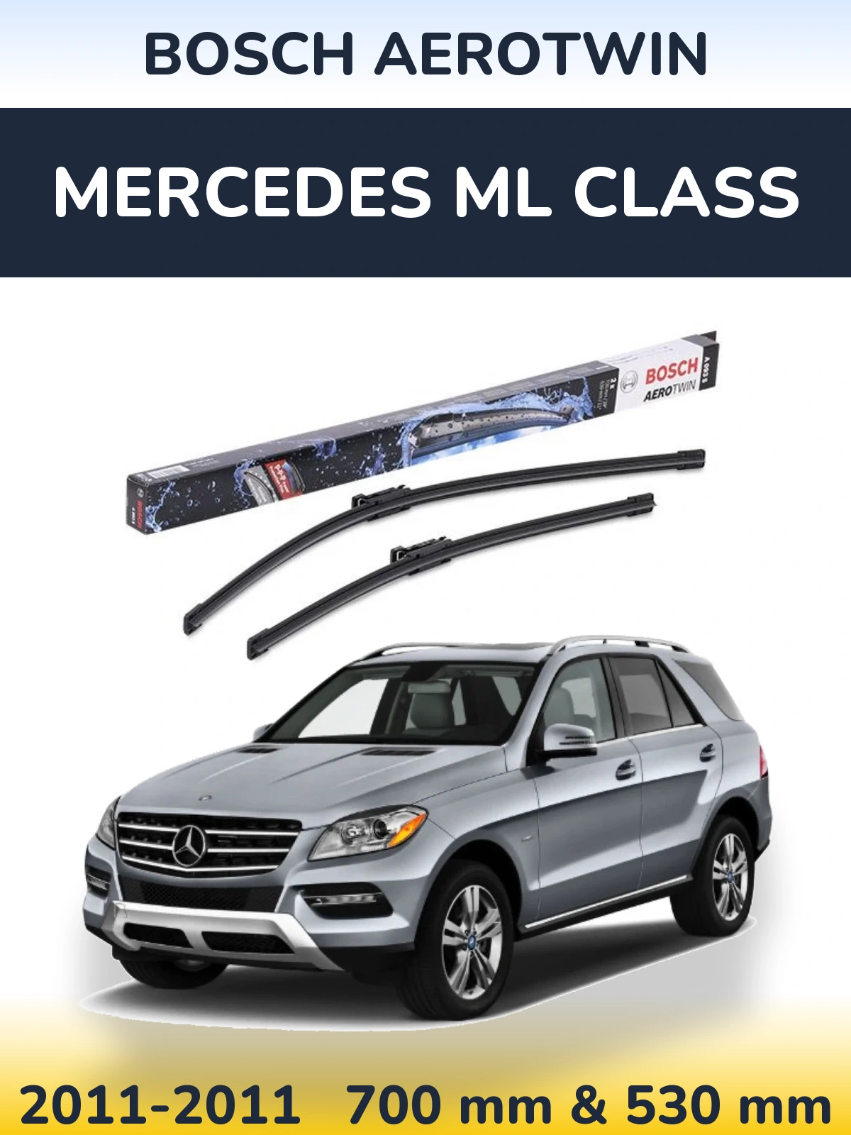 Torkarblad BOSCH AeroTwin för Mercedes ML Class