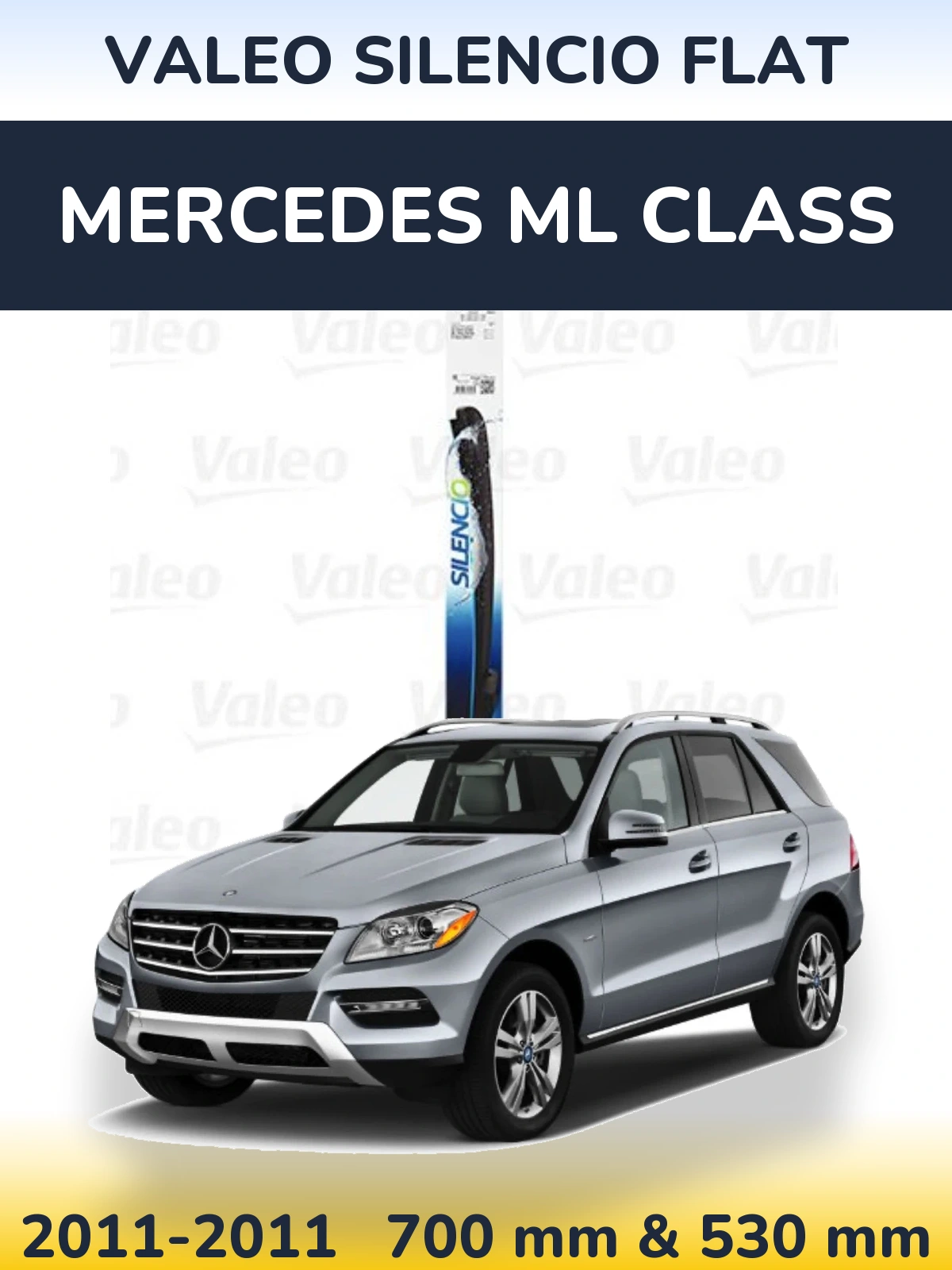 Torkarblad Valeo Silencio Flat för Mercedes ML Class