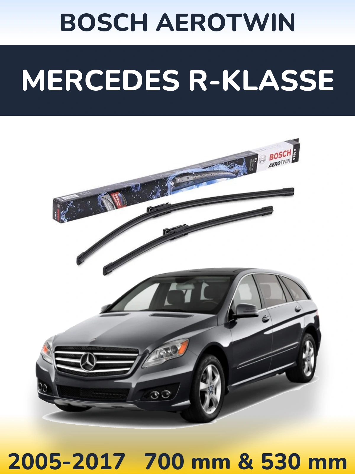 Torkarblad BOSCH AeroTwin för Mercedes R-Klasse