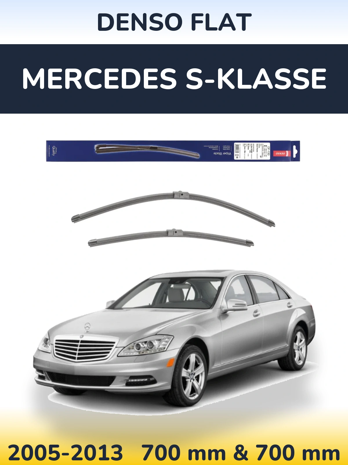 Torkarblad Denso Flat för Mercedes S-Klasse